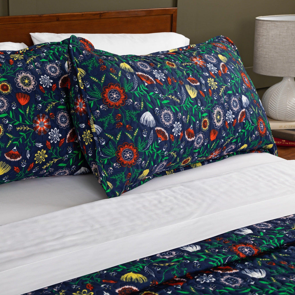 Boho Bloom Reversible Quilt Set