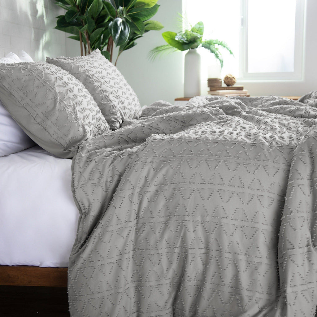 Bali Clipped Jacquard Duvet Cover Set