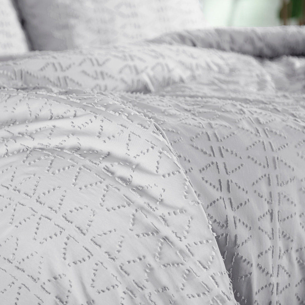 Bali Clipped Jacquard Duvet Cover Set