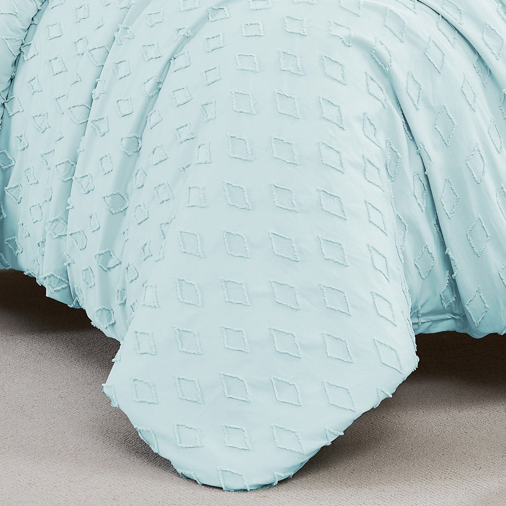 Delta Clipped Jacquard Duvet Cover Set