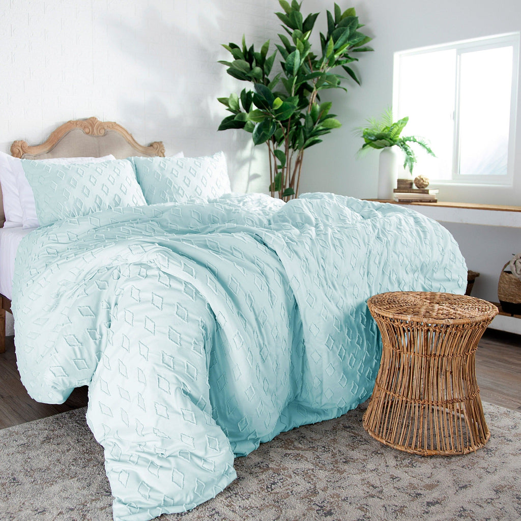 Delta Clipped Jacquard Duvet Cover Set