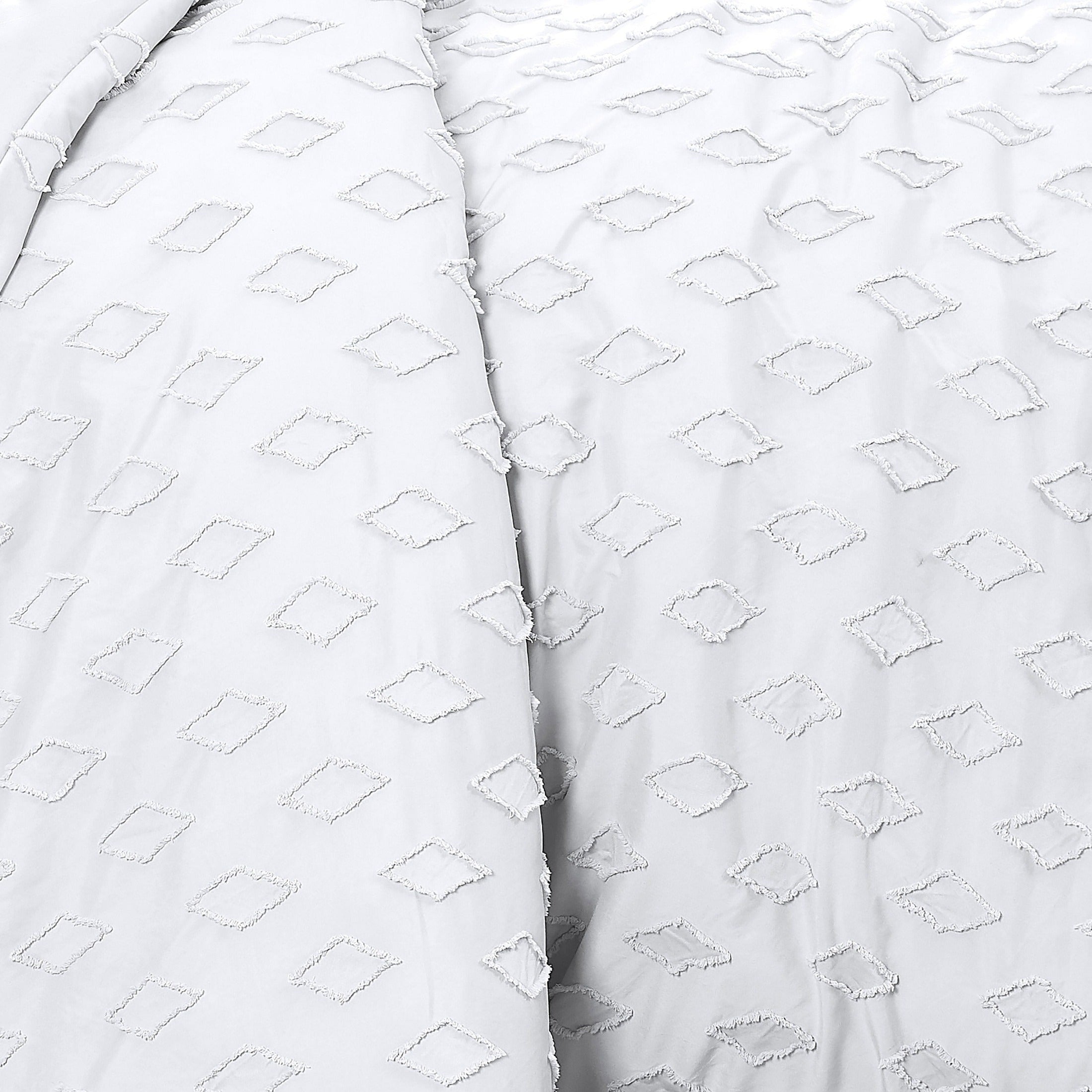 Delta Clipped Jacquard Duvet Cover Set