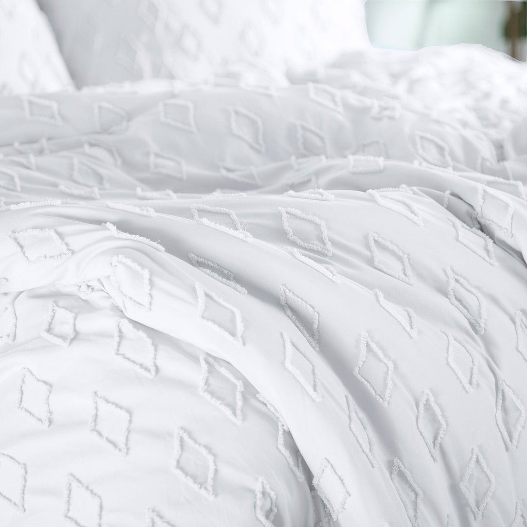 Delta Clipped Jacquard Duvet Cover Set