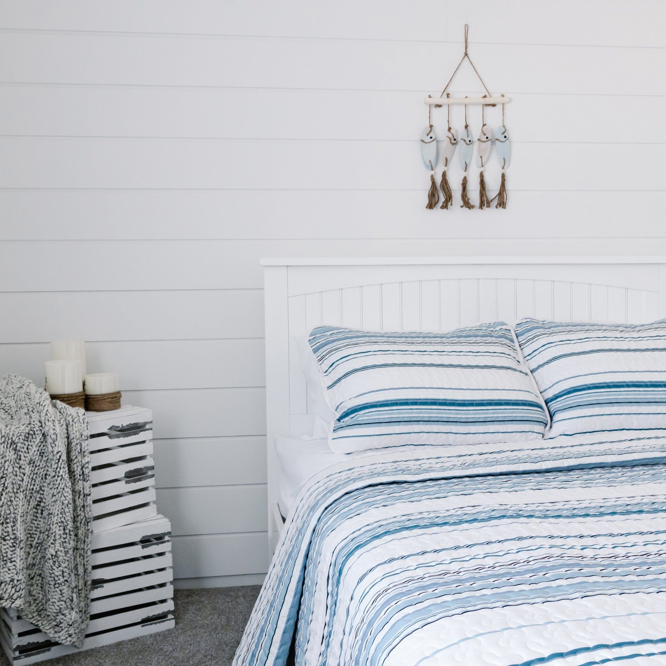 Coastal Stripes Quilt Set
