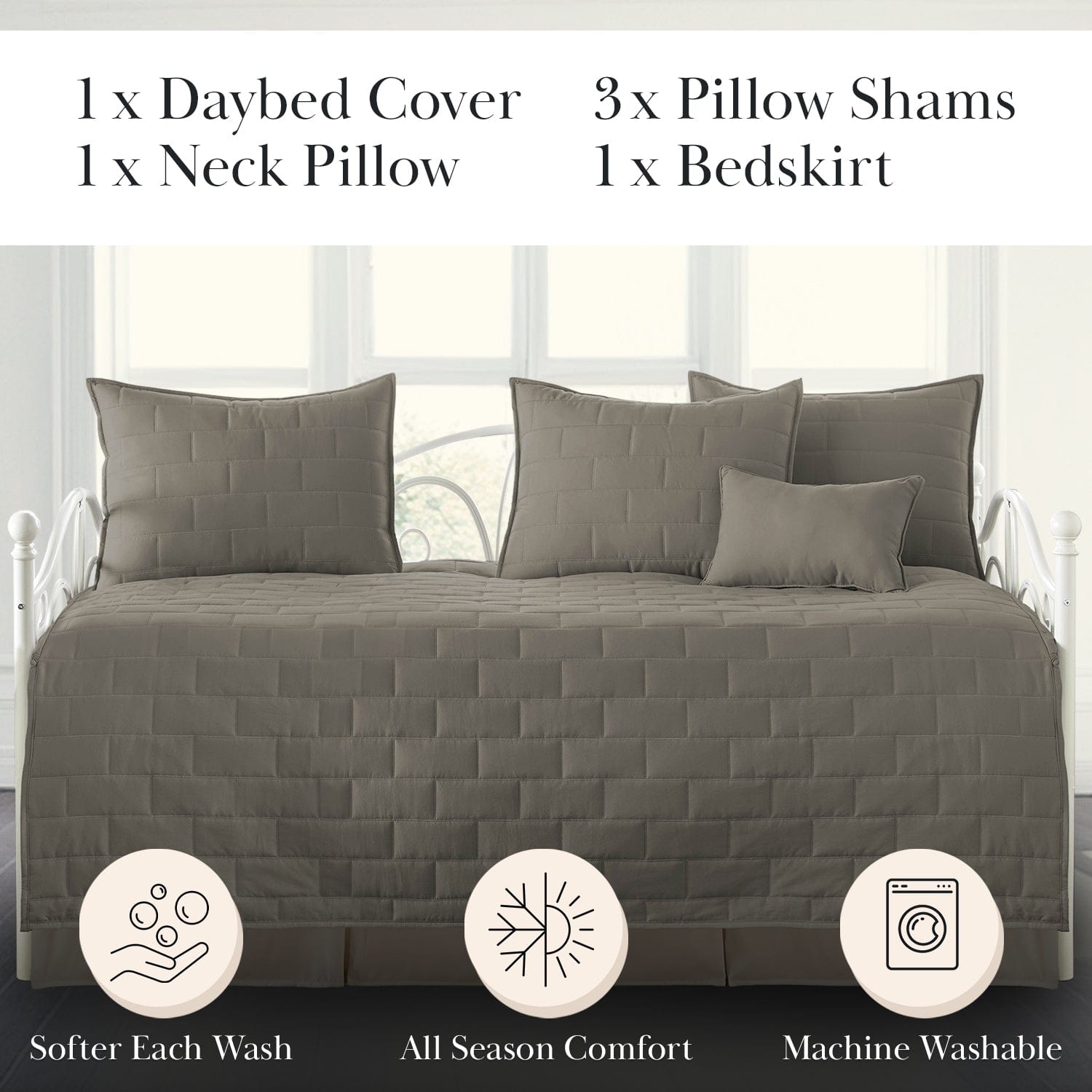 Brickyard Collection 6-Piece Daybed Set