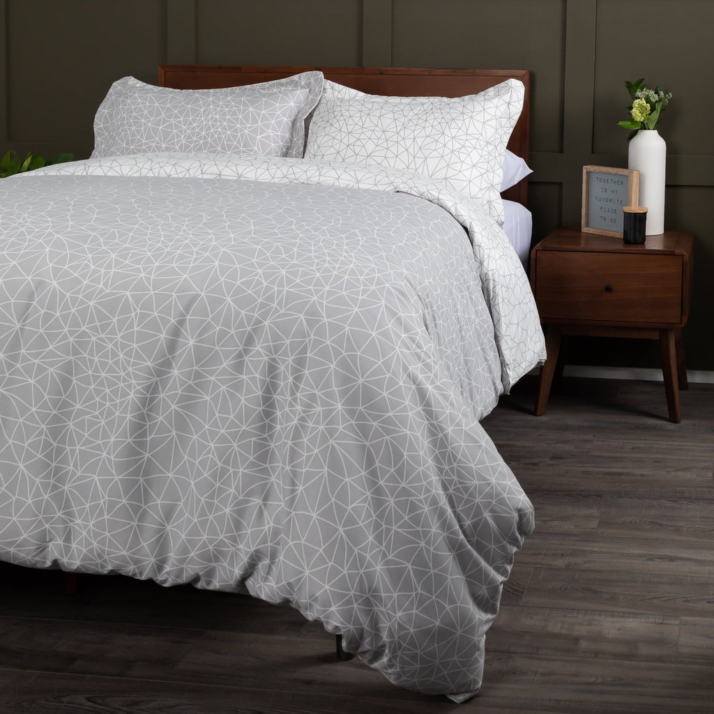 Geometric Maze Reversible Duvet Cover Set