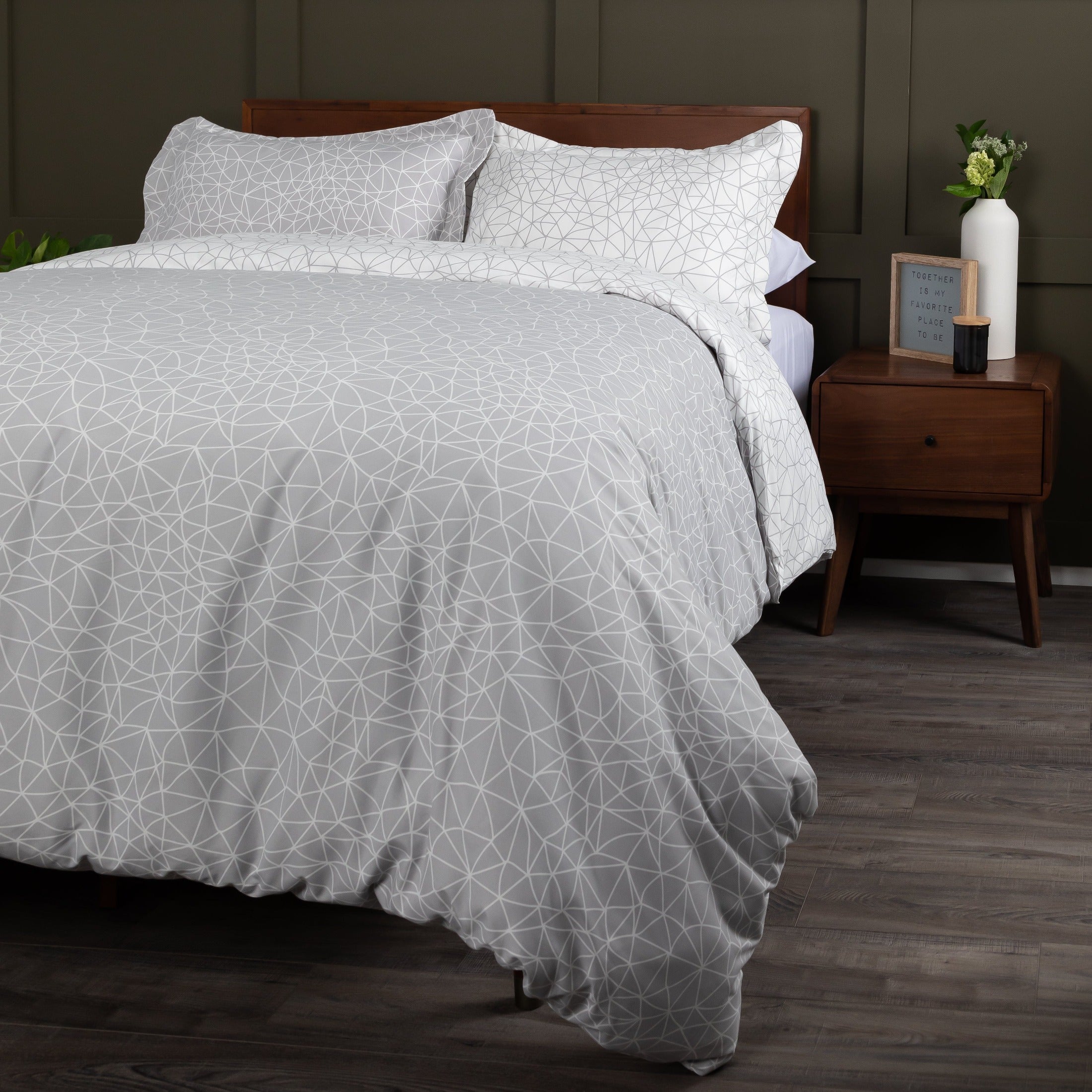 Geometric Maze Reversible Duvet Cover Set