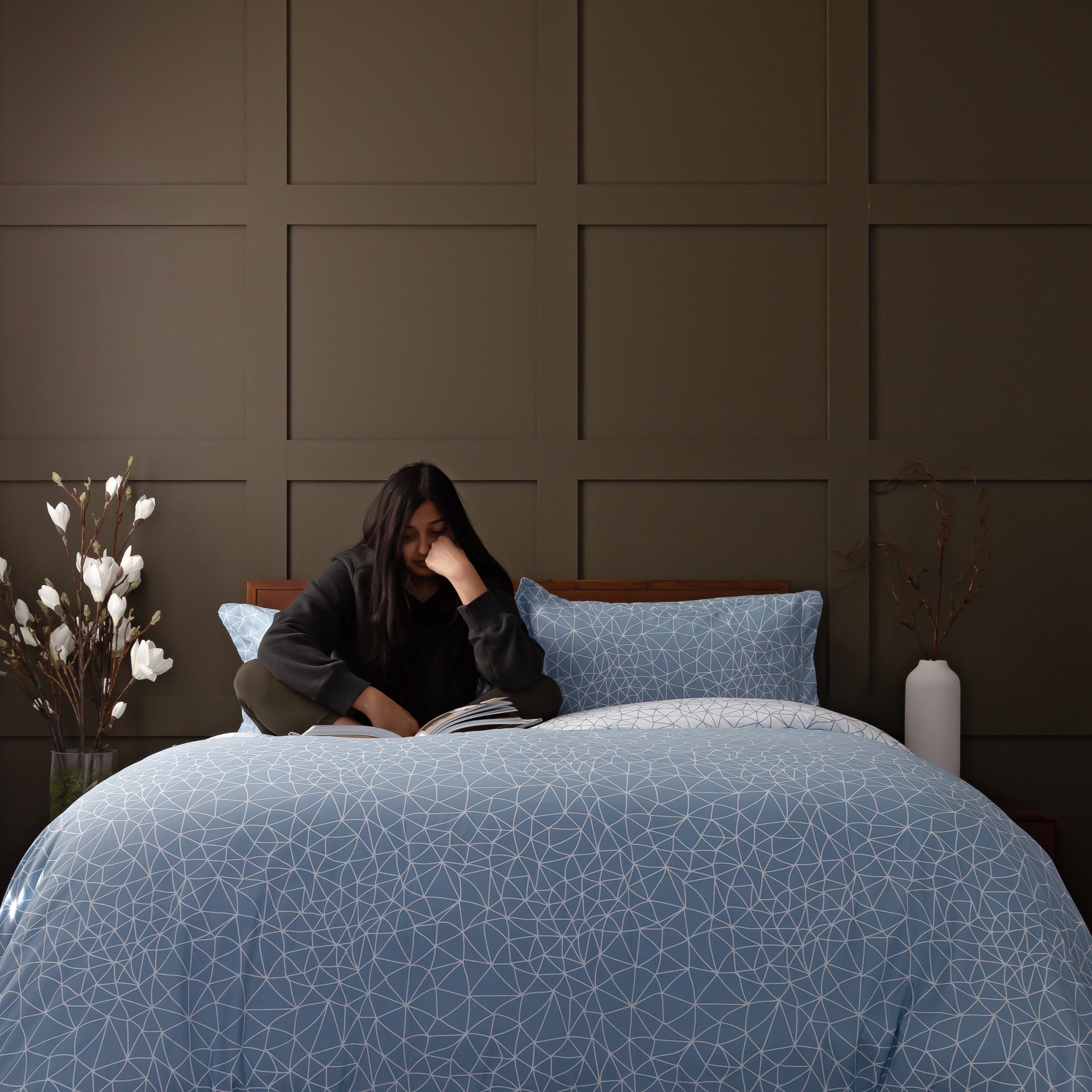 Geometric Maze Reversible Duvet Cover Set