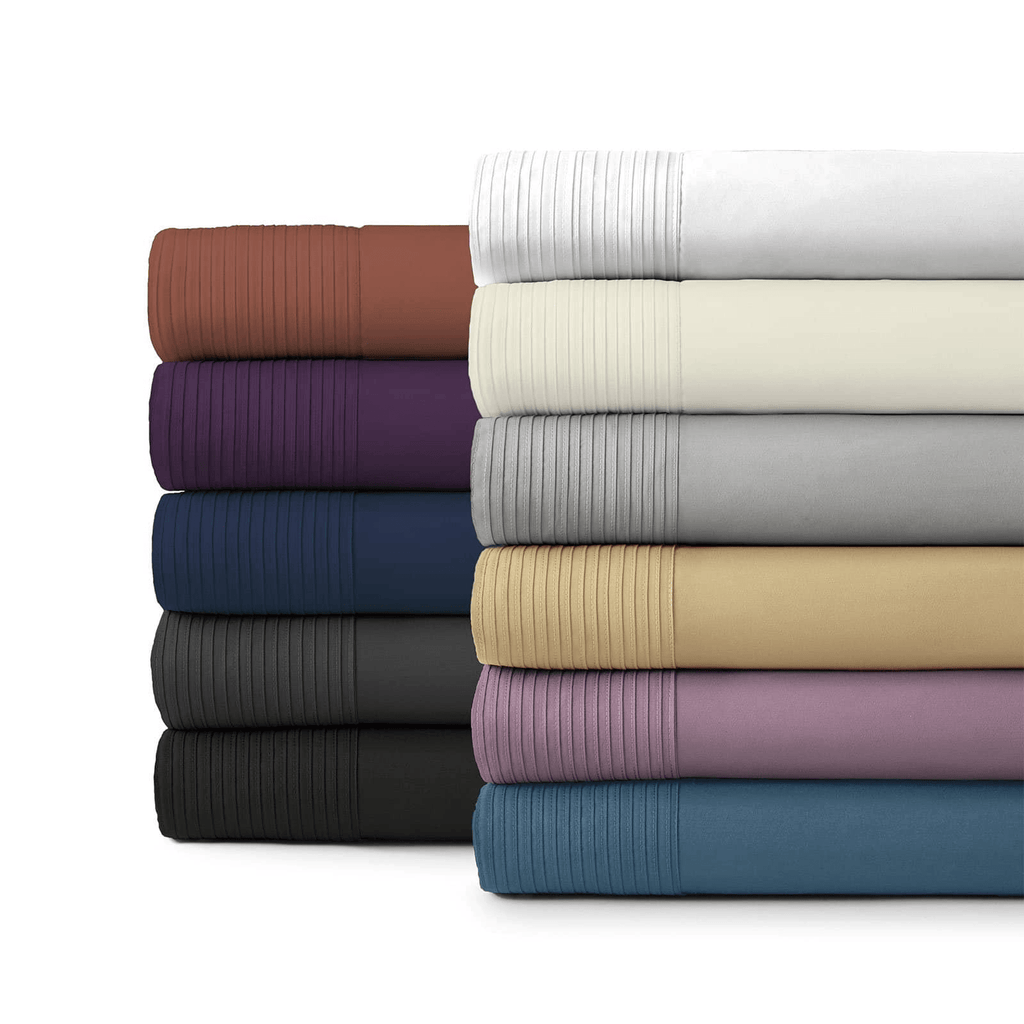 Vilano Extra Deep Pocket Pleated Sheet Set