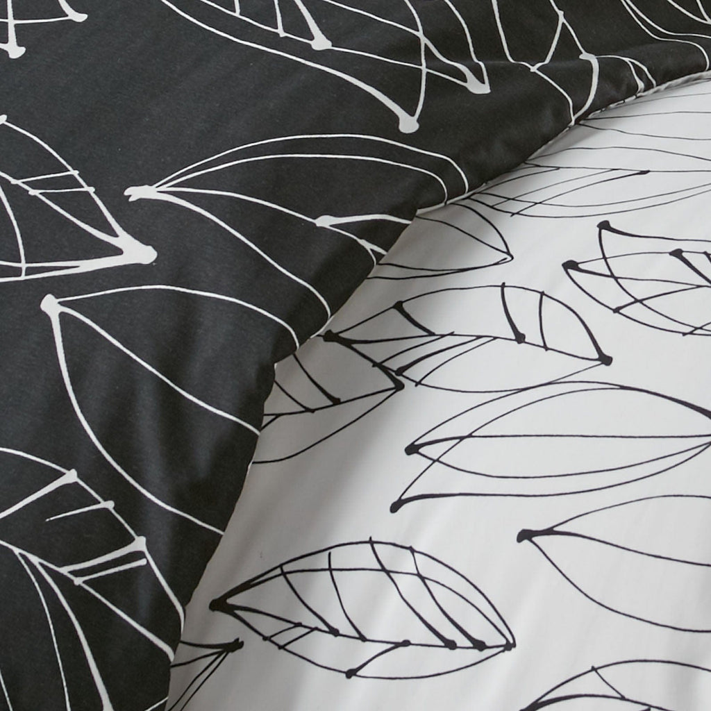 Modern Foliage Reversible Duvet Cover Set