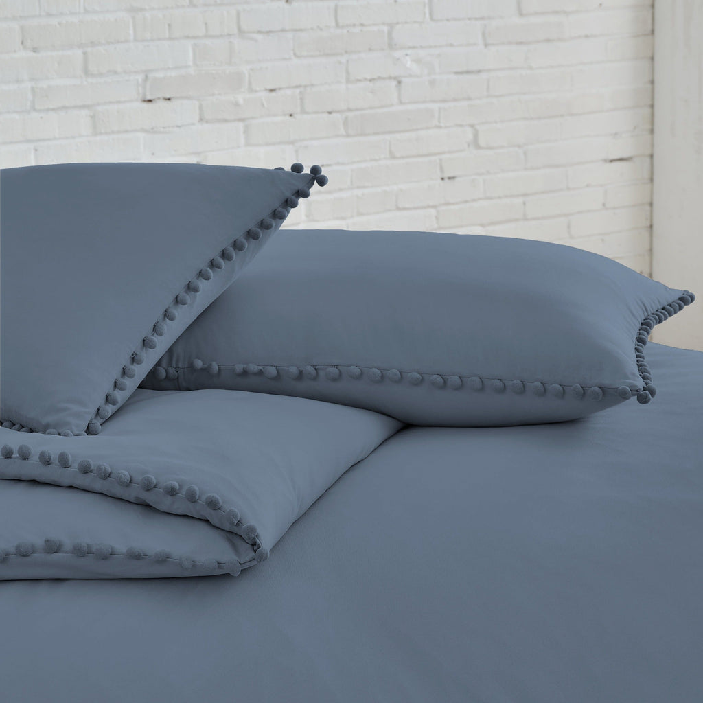 Pom-Pom Duvet Cover Set