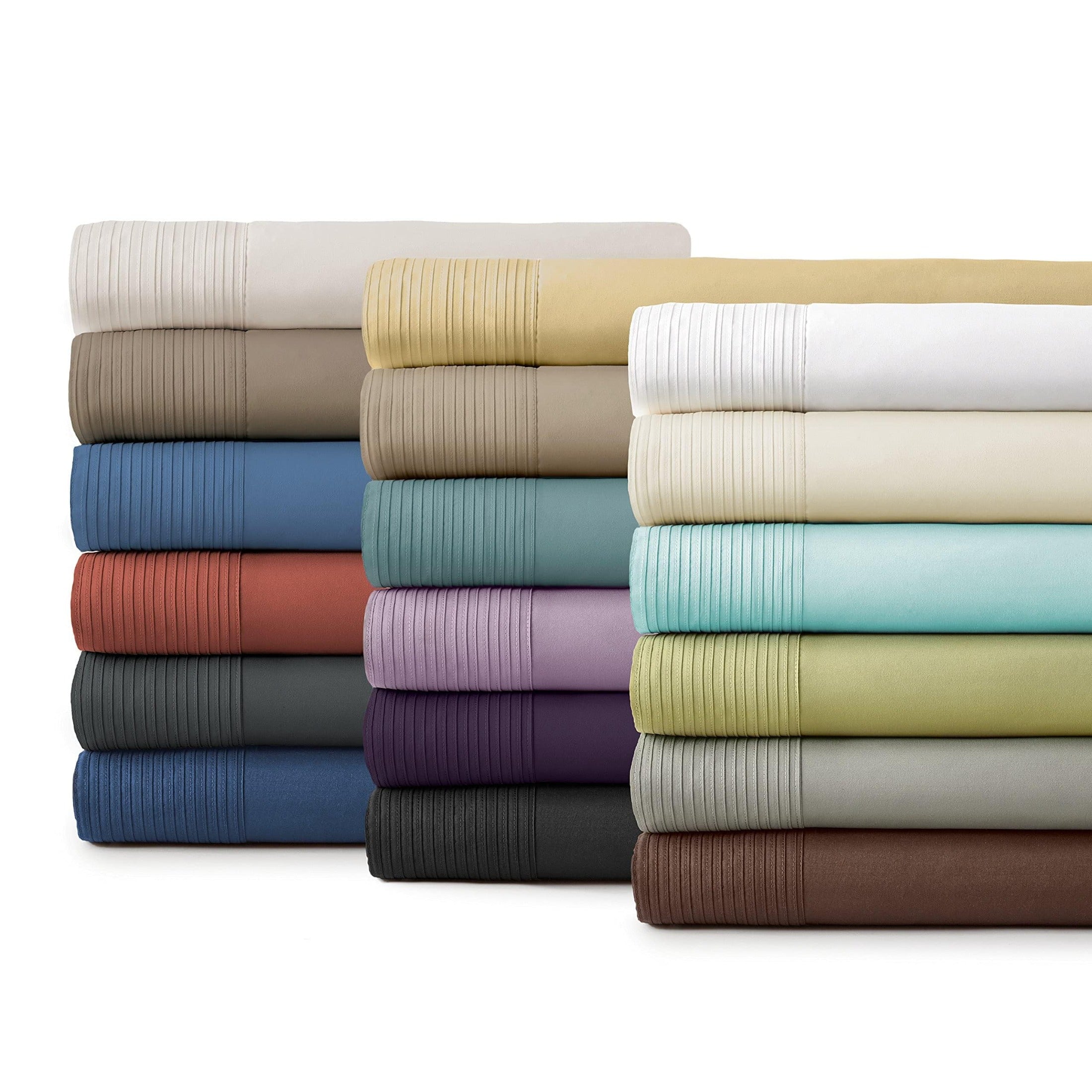 Vilano Extra Deep Pocket Pleated Sheet Set