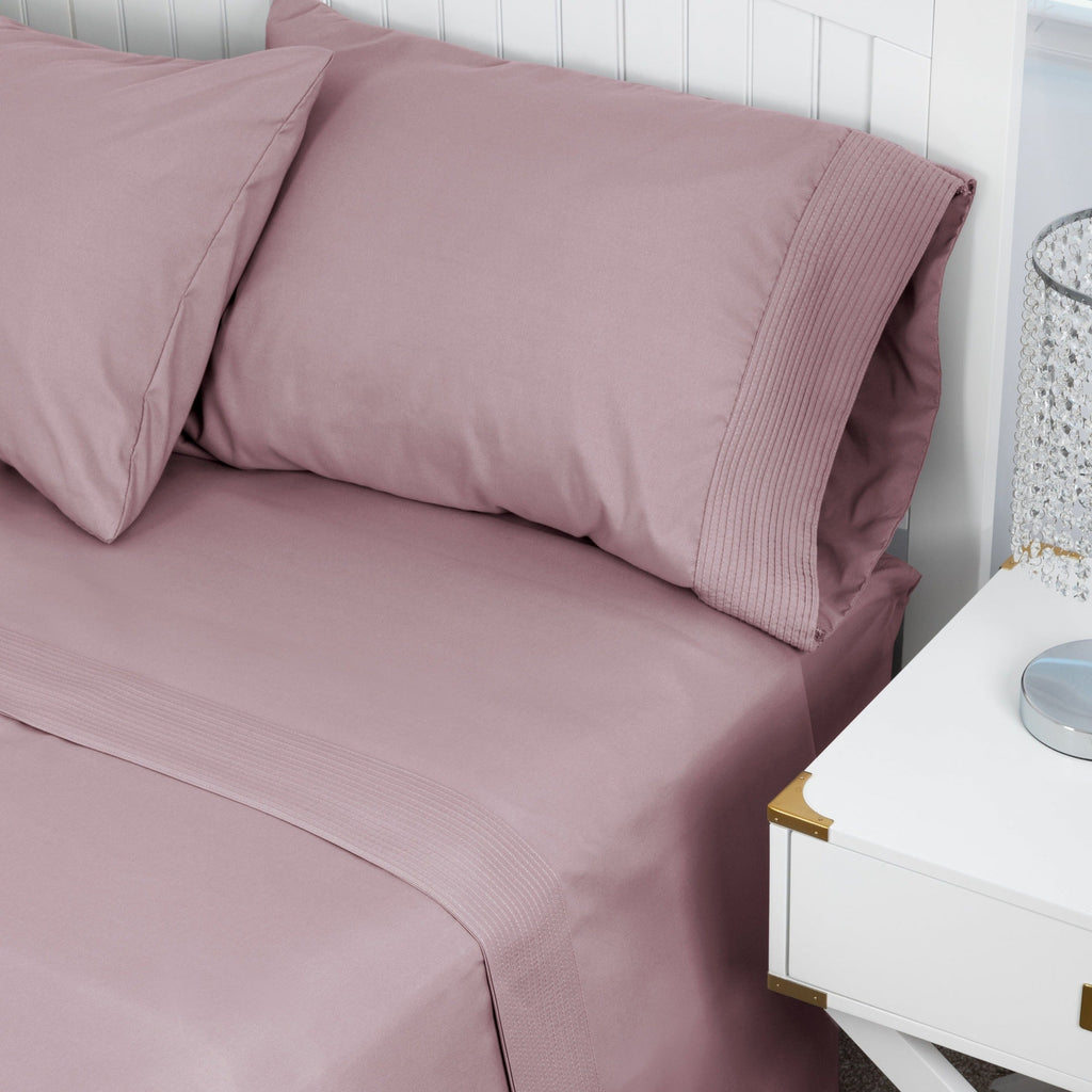 Vilano Extra Deep Pocket Pleated Sheet Set