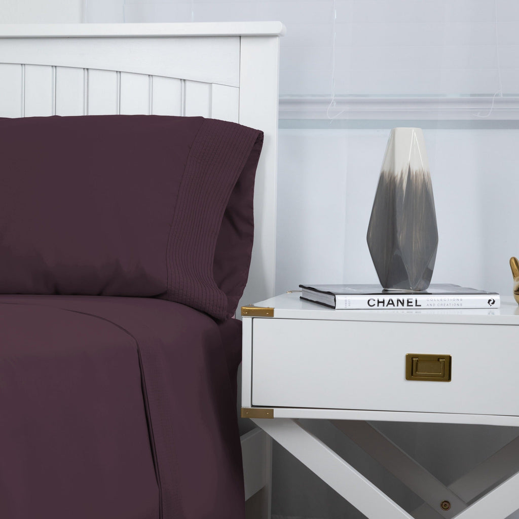 Vilano Extra Deep Pocket Pleated Sheet Set