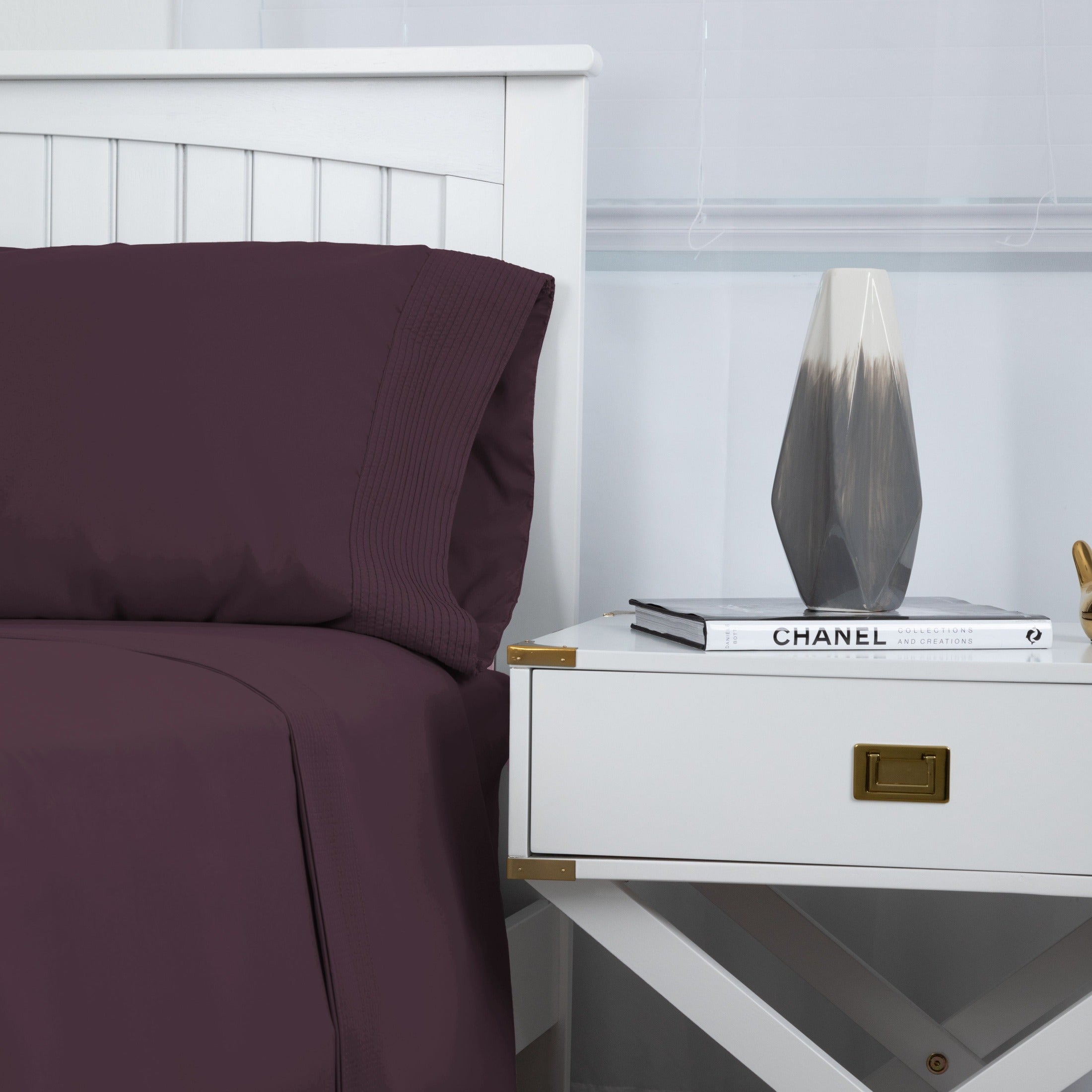 Vilano Extra Deep Pocket Pleated Sheet Set