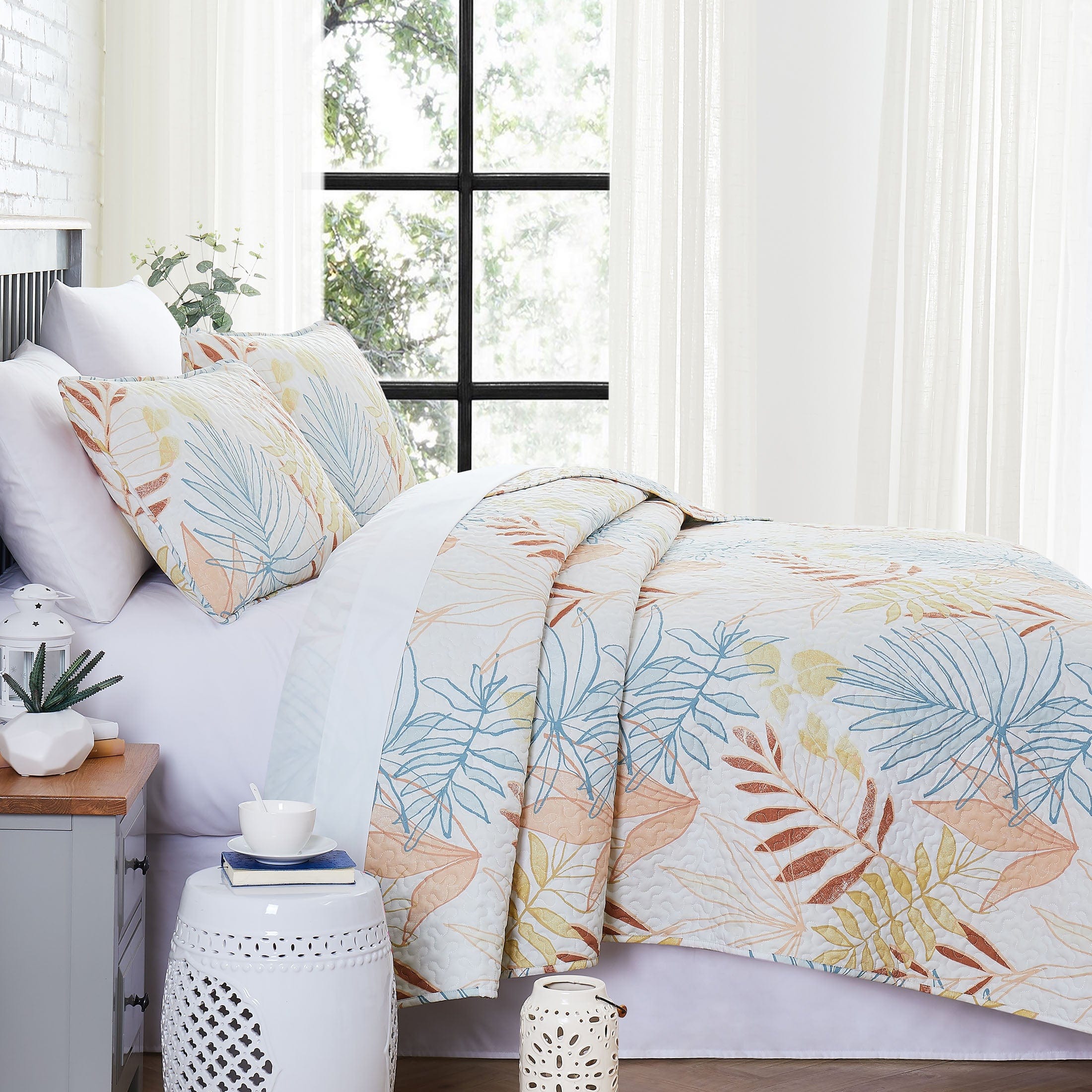 Tropic Leaf Quilt Set
