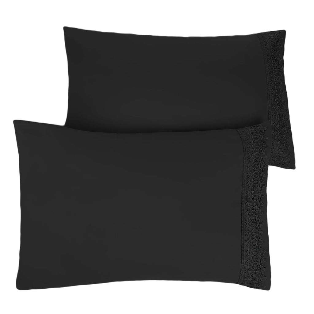 Vilano Lace Hem Pillow Cases
