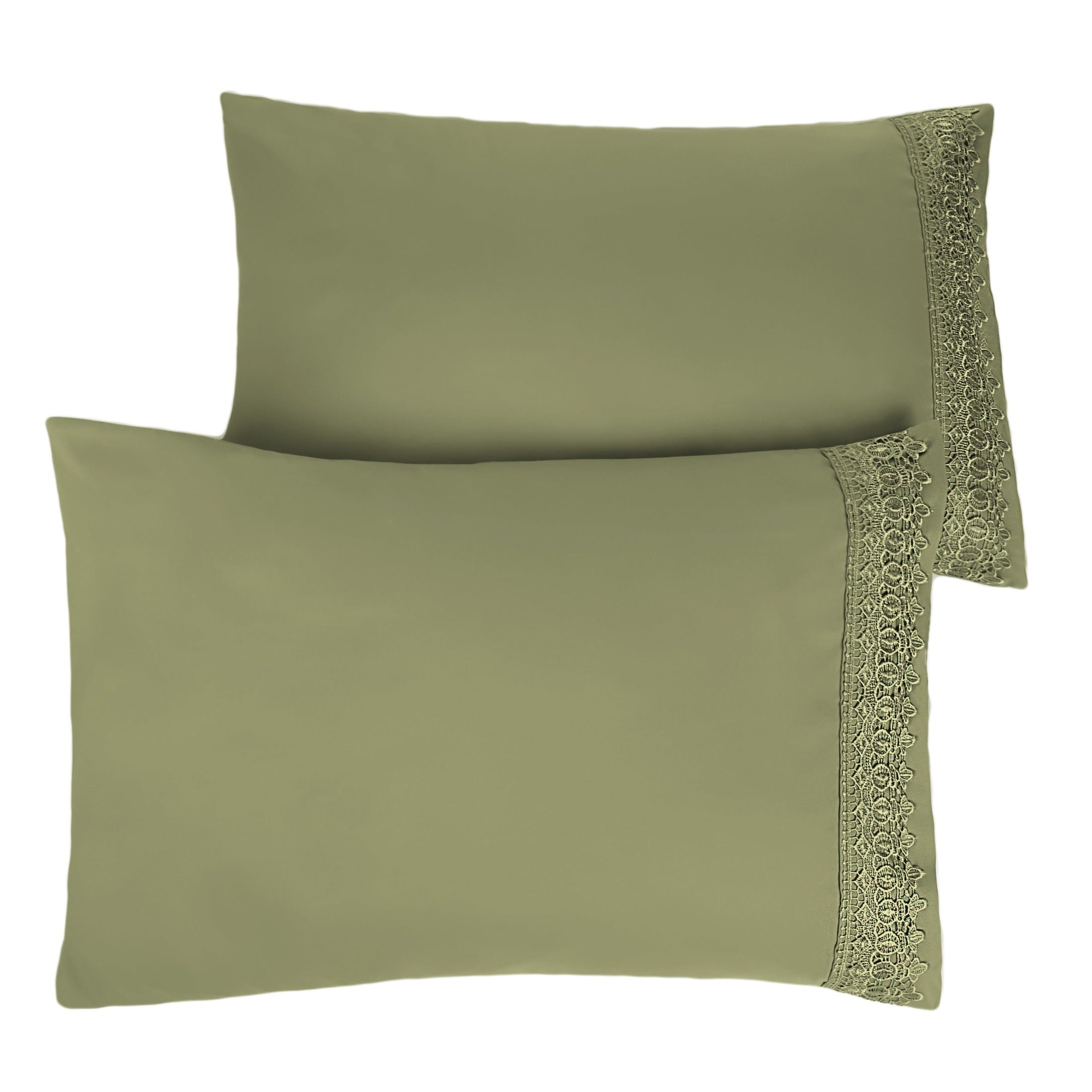 Vilano Lace Hem Pillow Cases