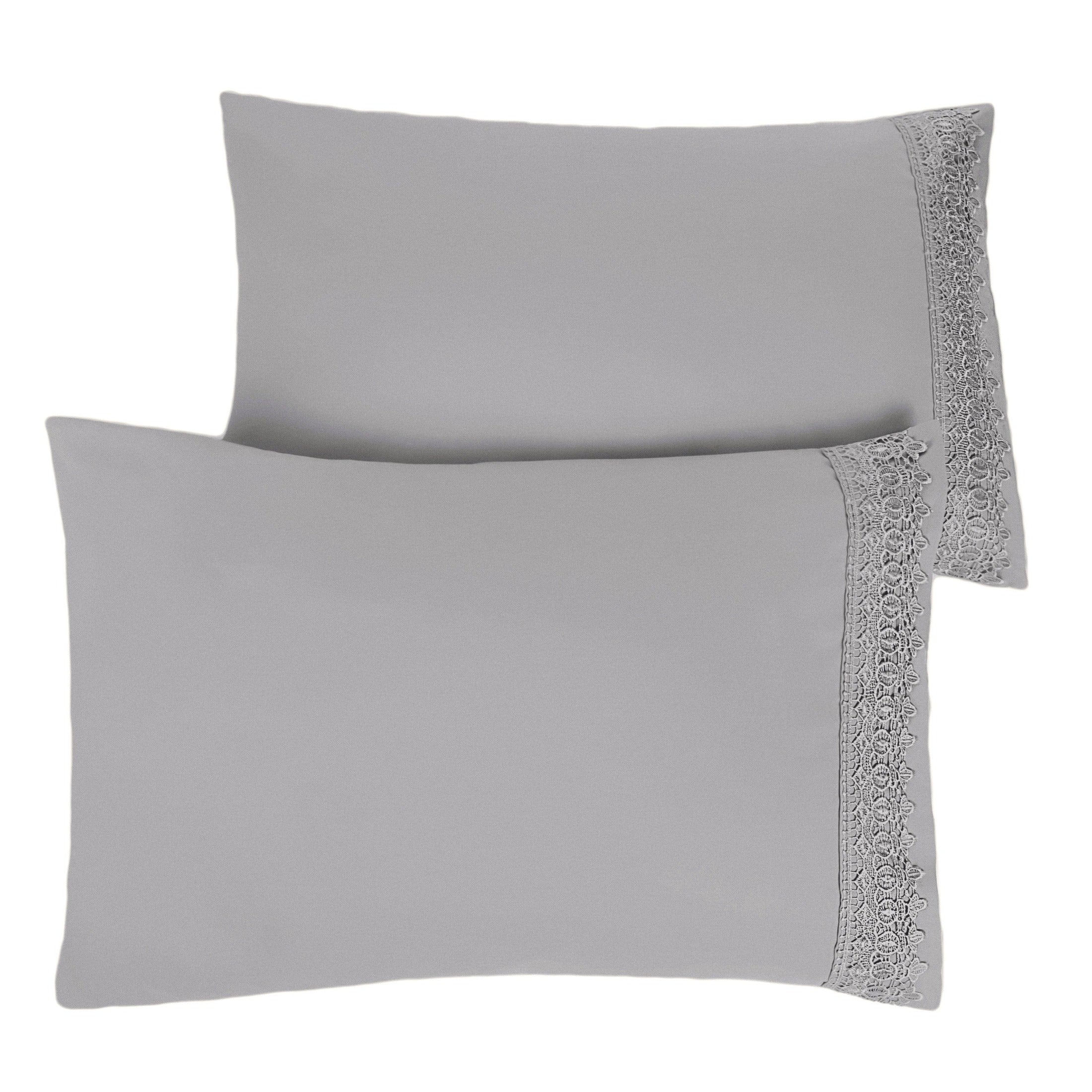 Vilano Lace Hem Pillow Cases