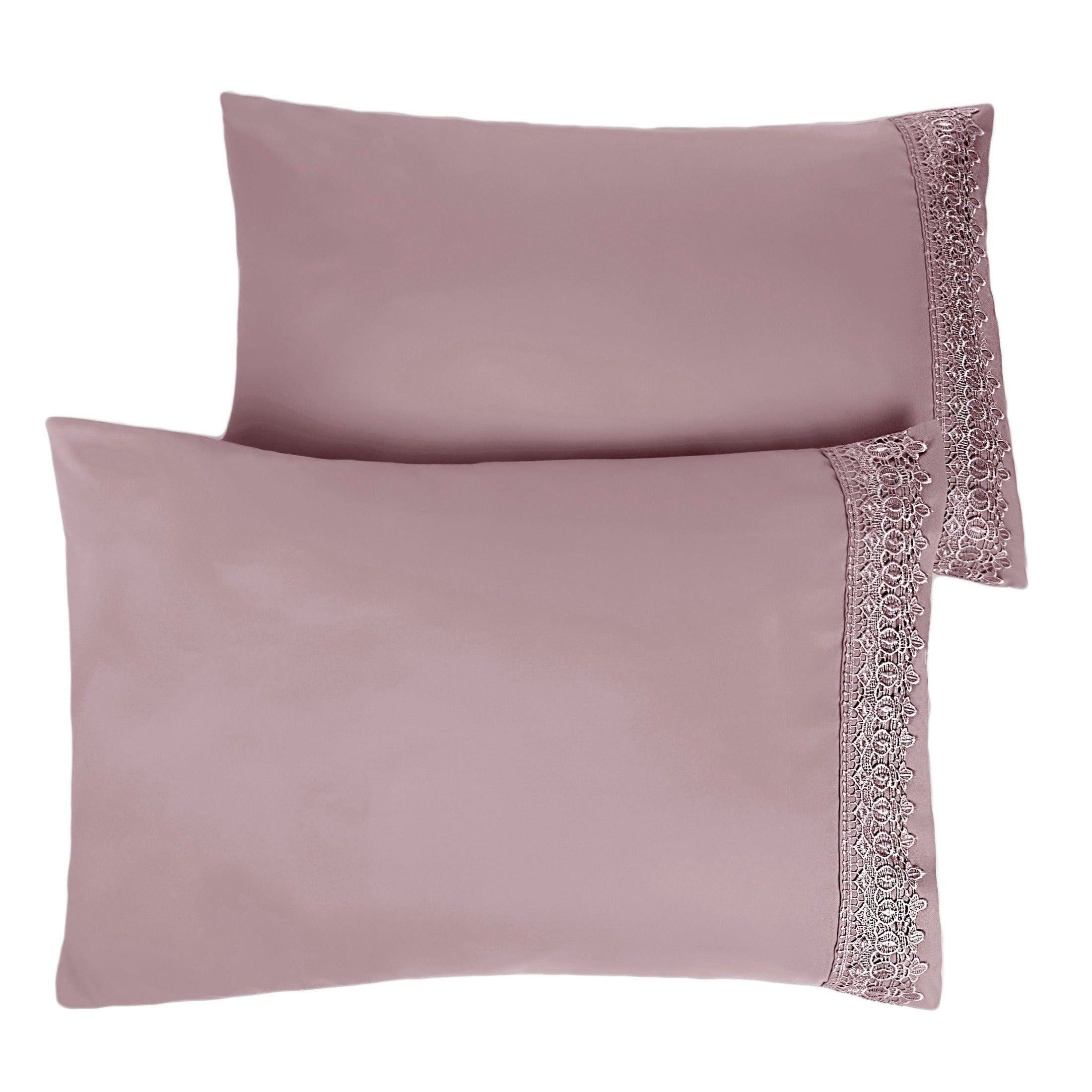 Vilano Lace Hem Pillow Cases