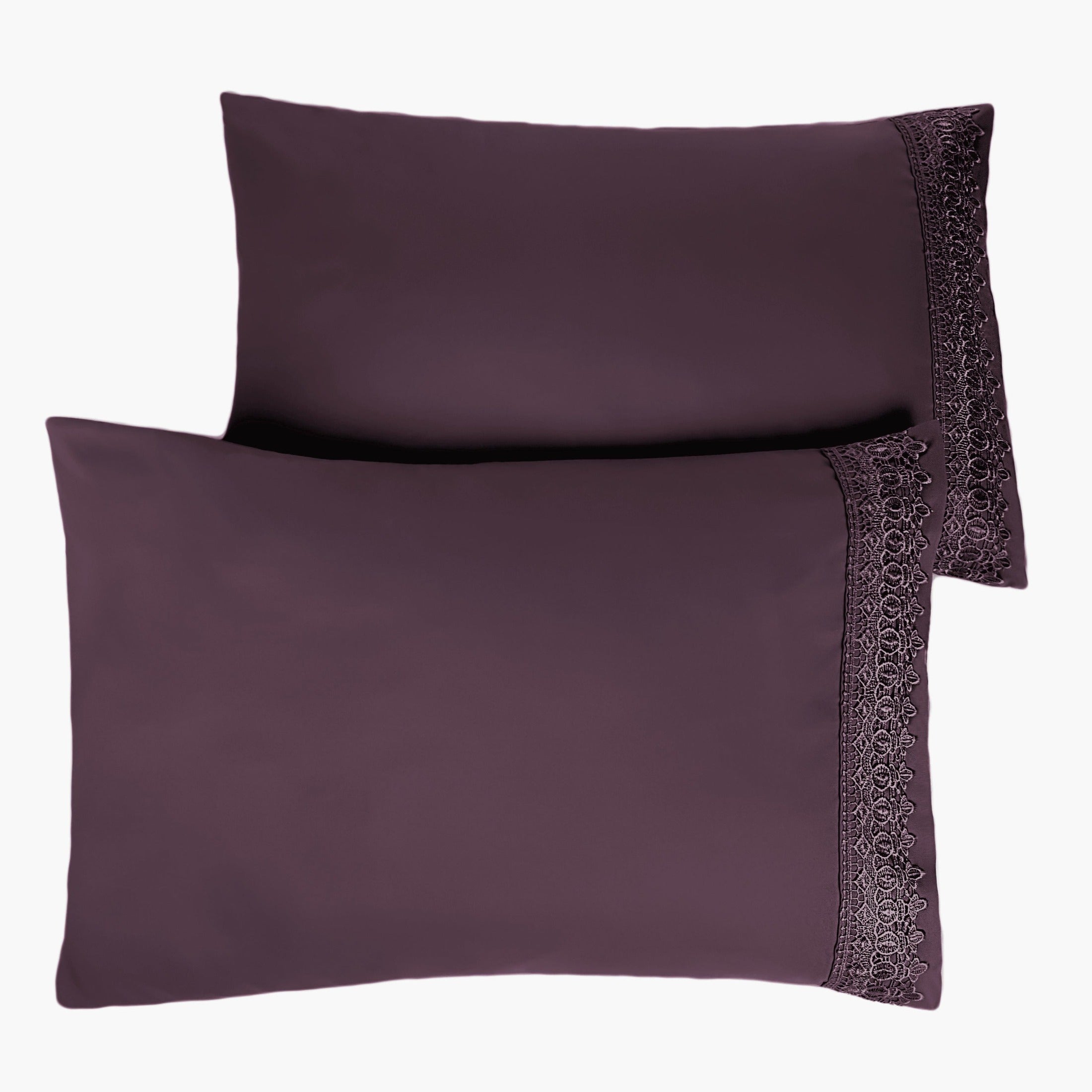 Vilano Lace Hem Pillow Cases