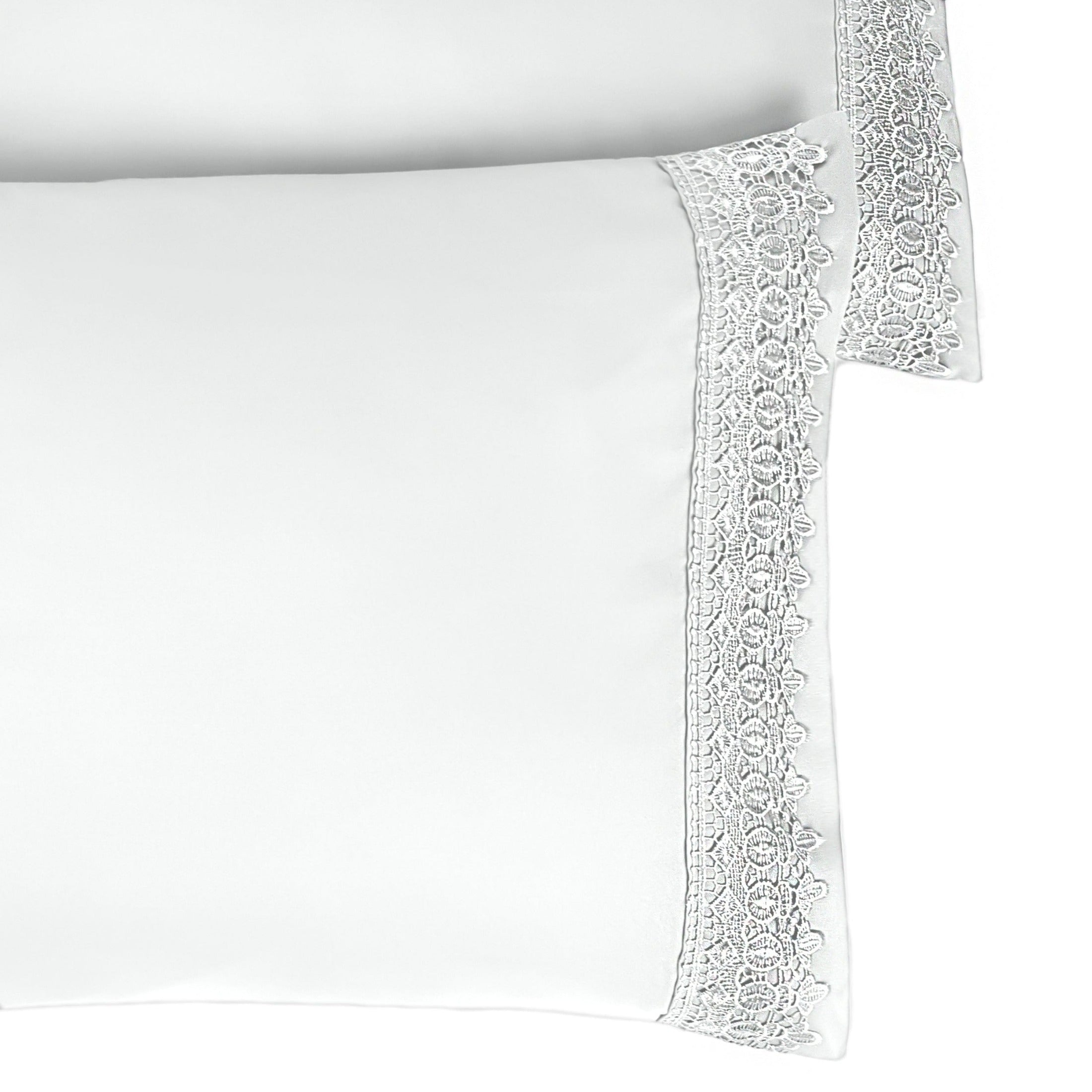 Vilano Lace Hem Pillow Cases