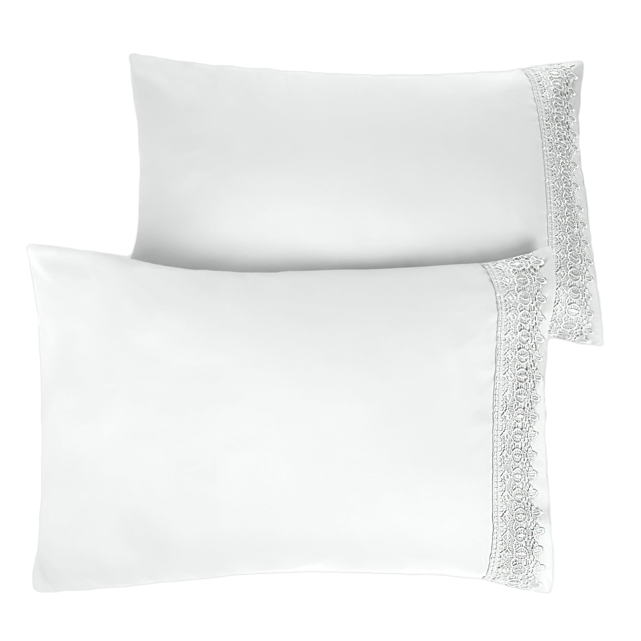 Vilano Lace Hem Pillow Cases