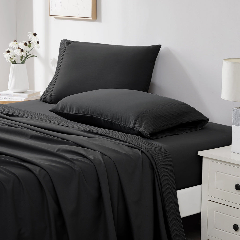 Vilano Extra Deep Pocket Pleated Sheet Set