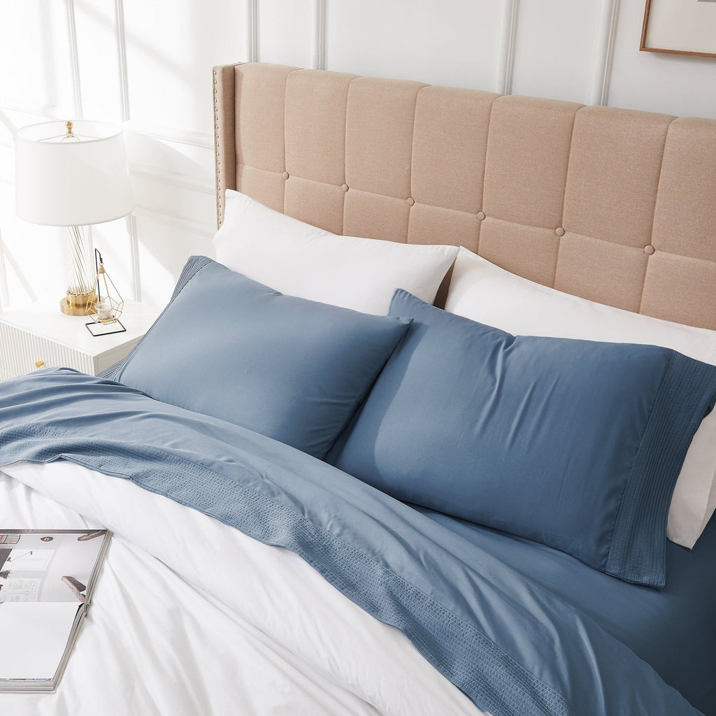 Vilano Extra Deep Pocket Pleated Sheet Set