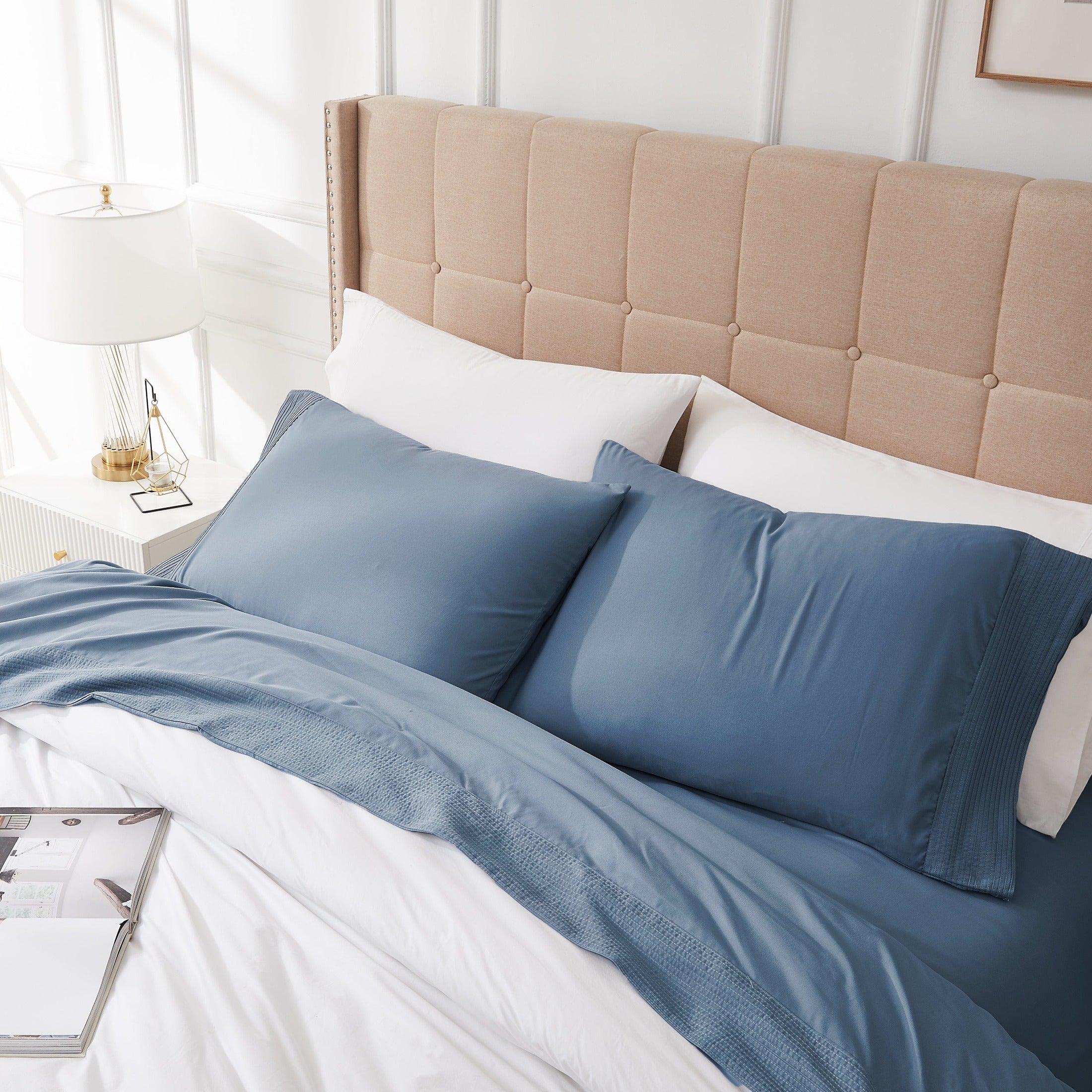 Vilano Extra Deep Pocket Pleated Sheet Set