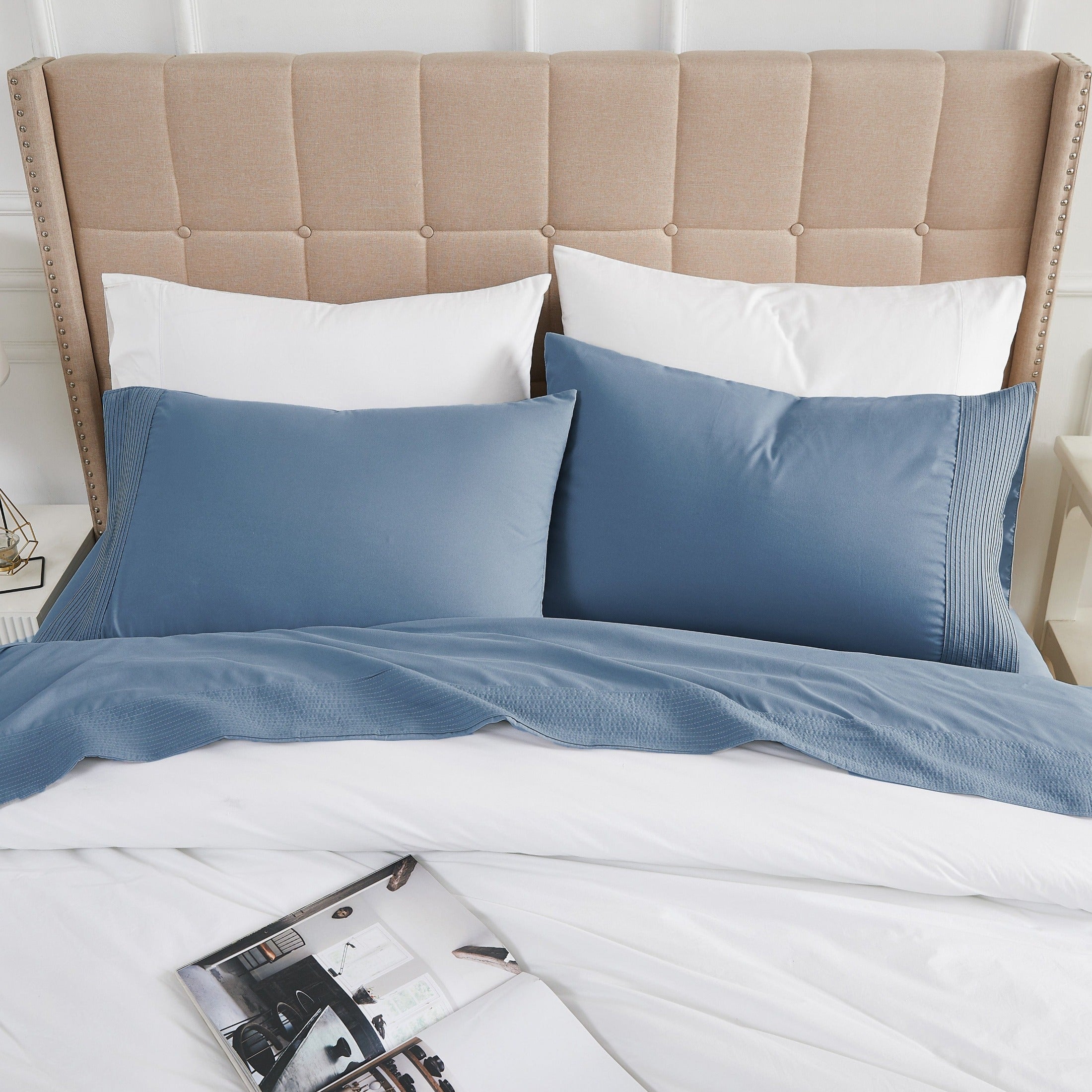 Vilano Extra Deep Pocket Pleated Sheet Set