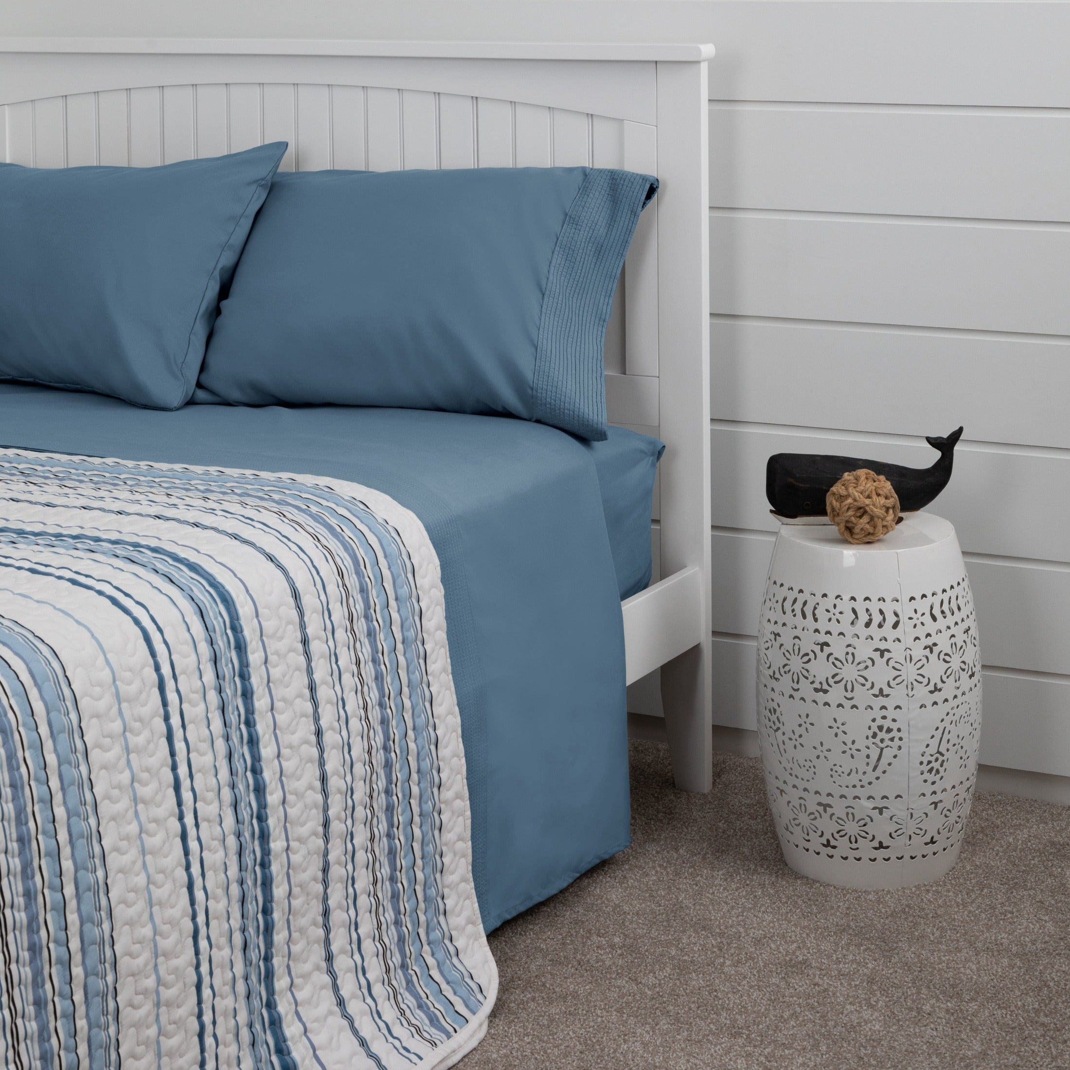 Vilano Extra Deep Pocket Pleated Sheet Set