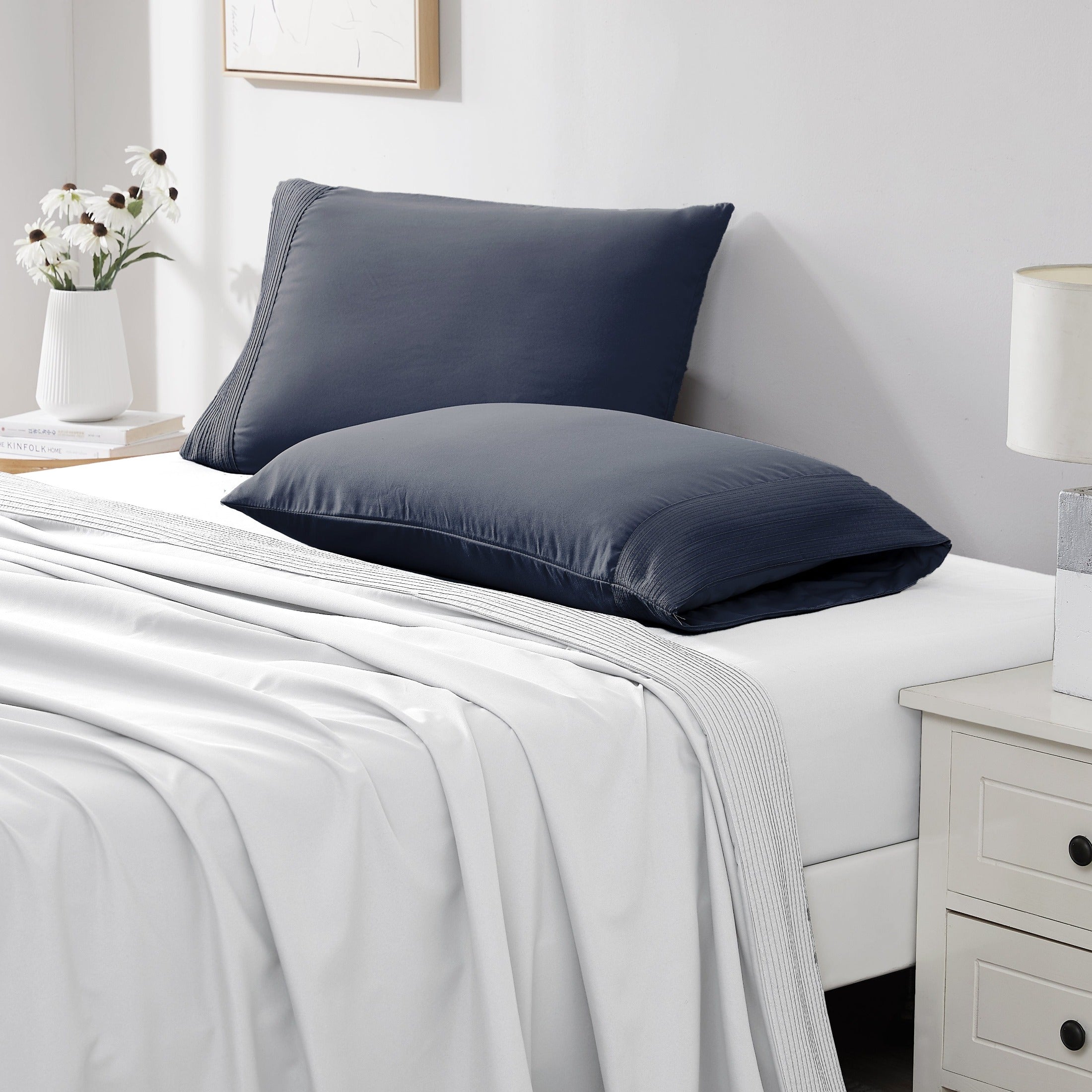 Vilano Extra Deep Pocket Pleated Sheet Set