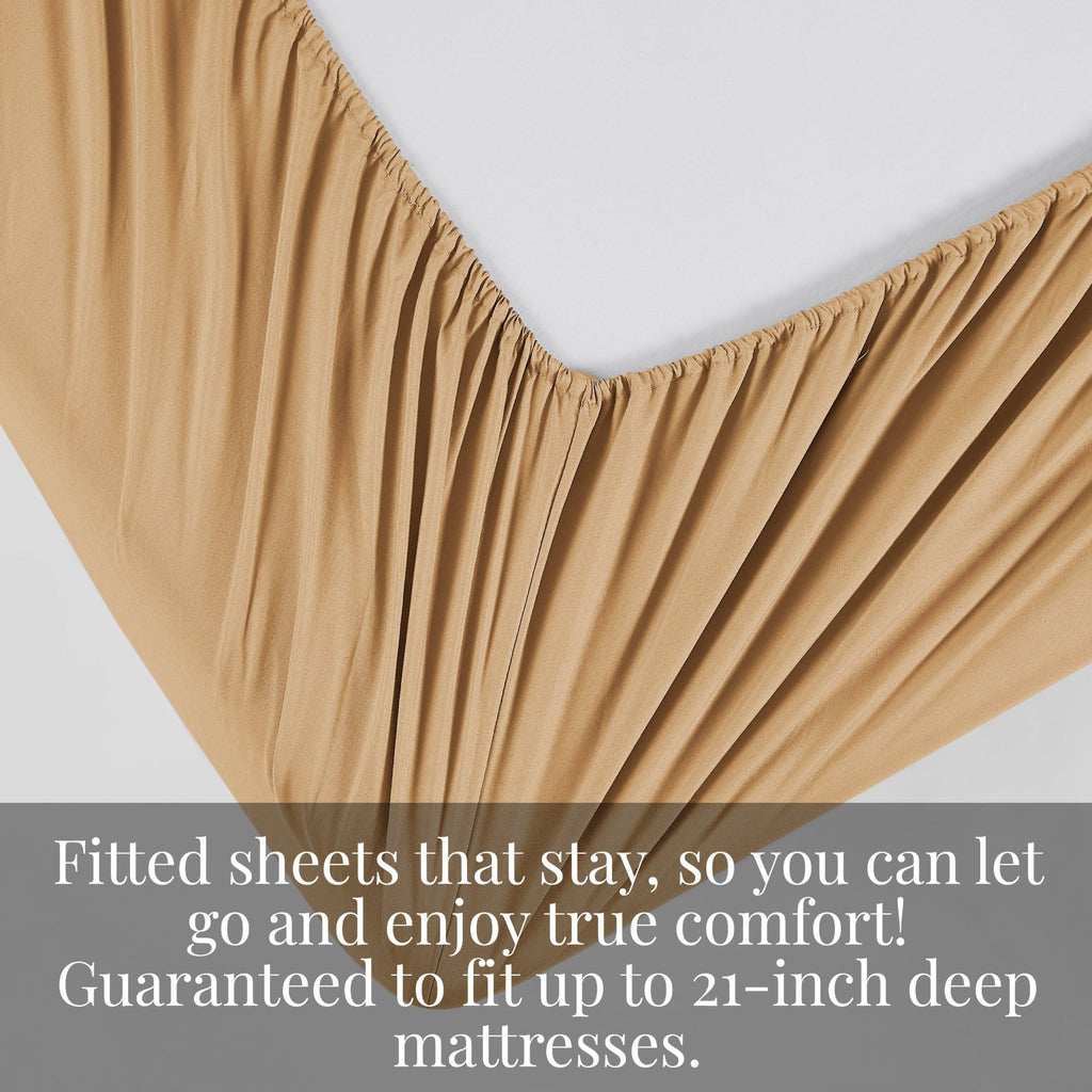 Vilano Extra Deep Pocket Pleated Sheet Set