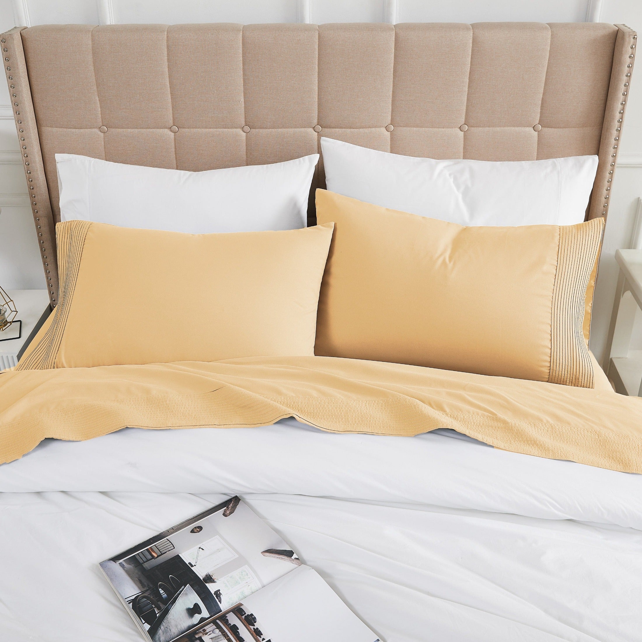 Vilano Extra Deep Pocket Pleated Sheet Set