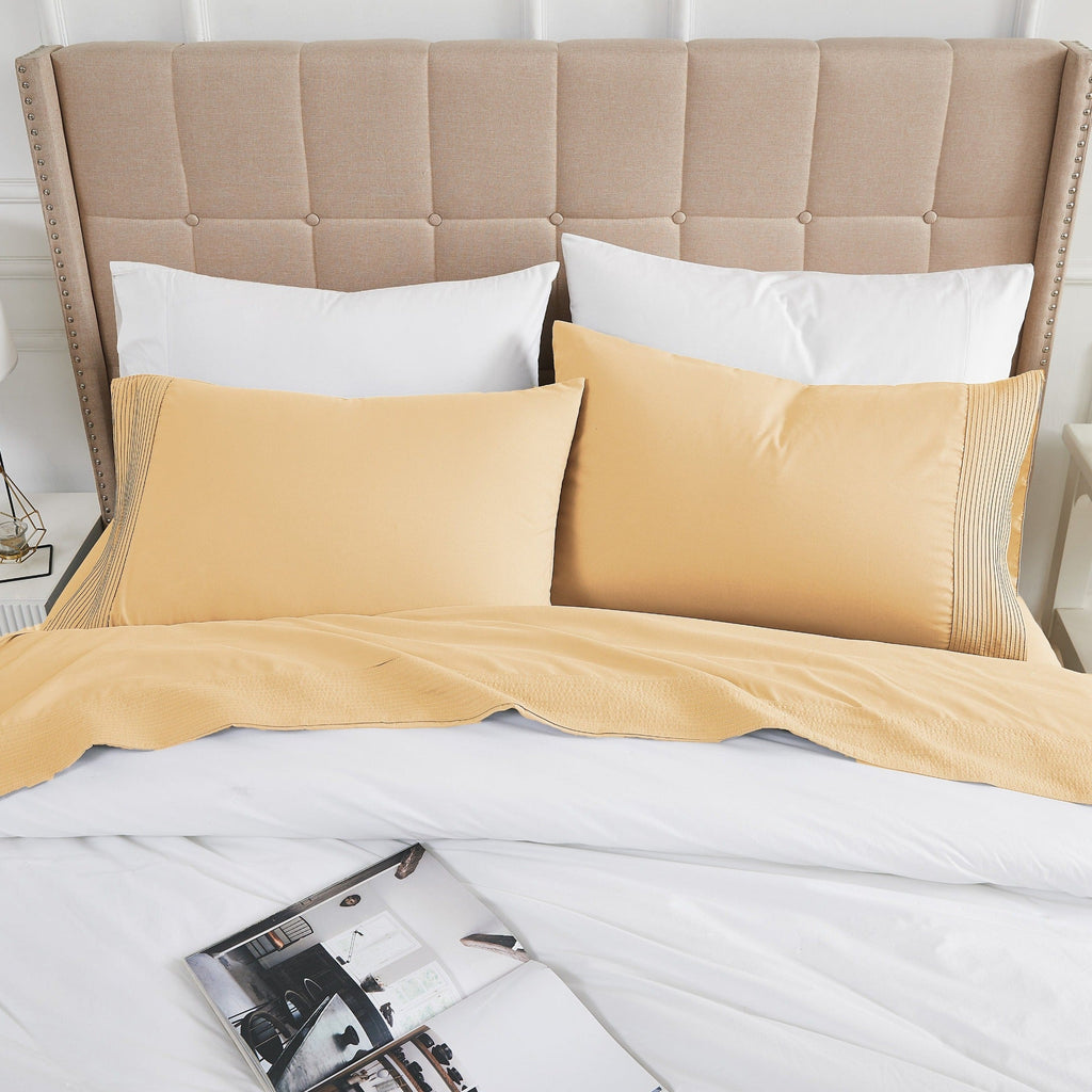 Vilano Extra Deep Pocket Pleated Sheet Set