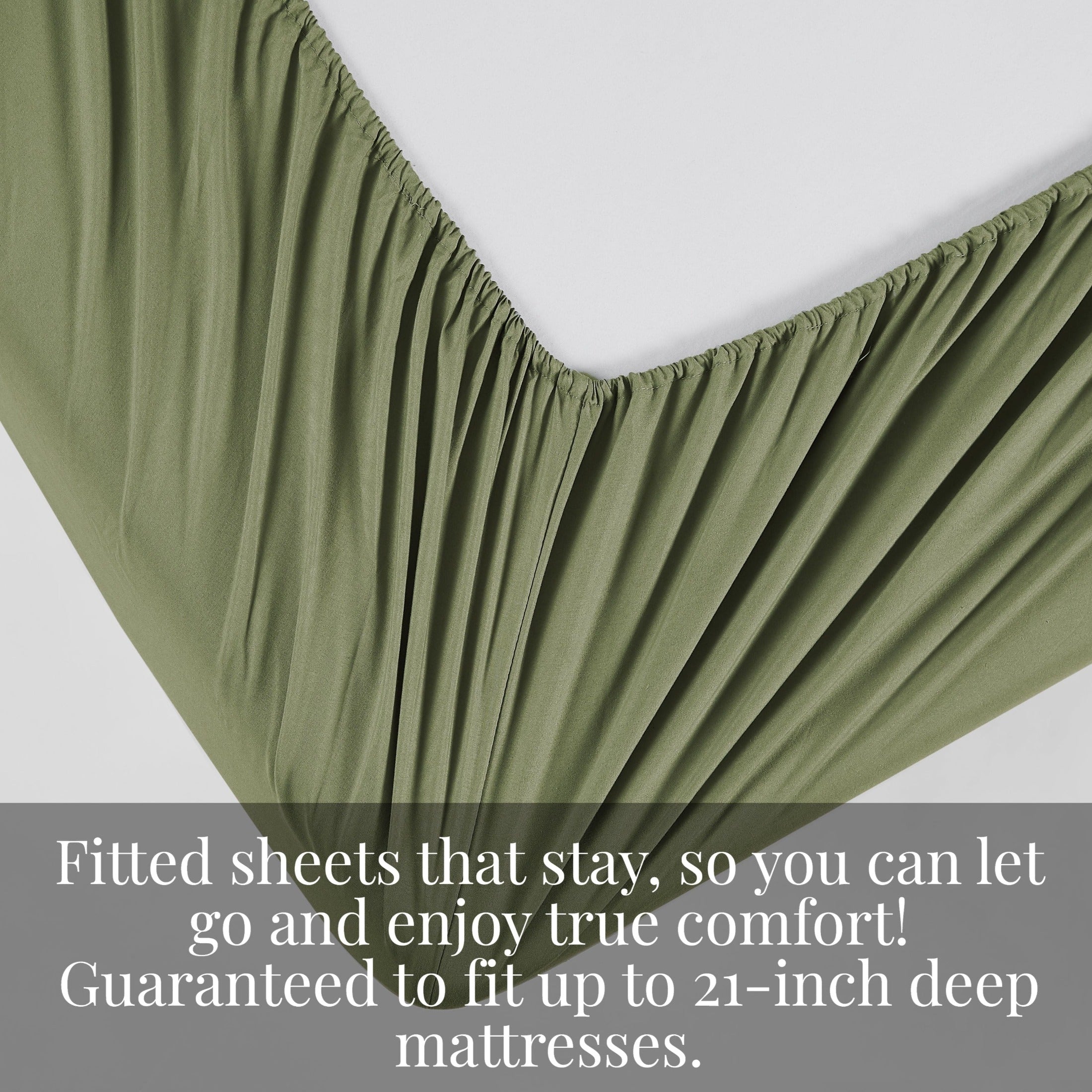Vilano Extra Deep Pocket Pleated Sheet Set in Earth Tones