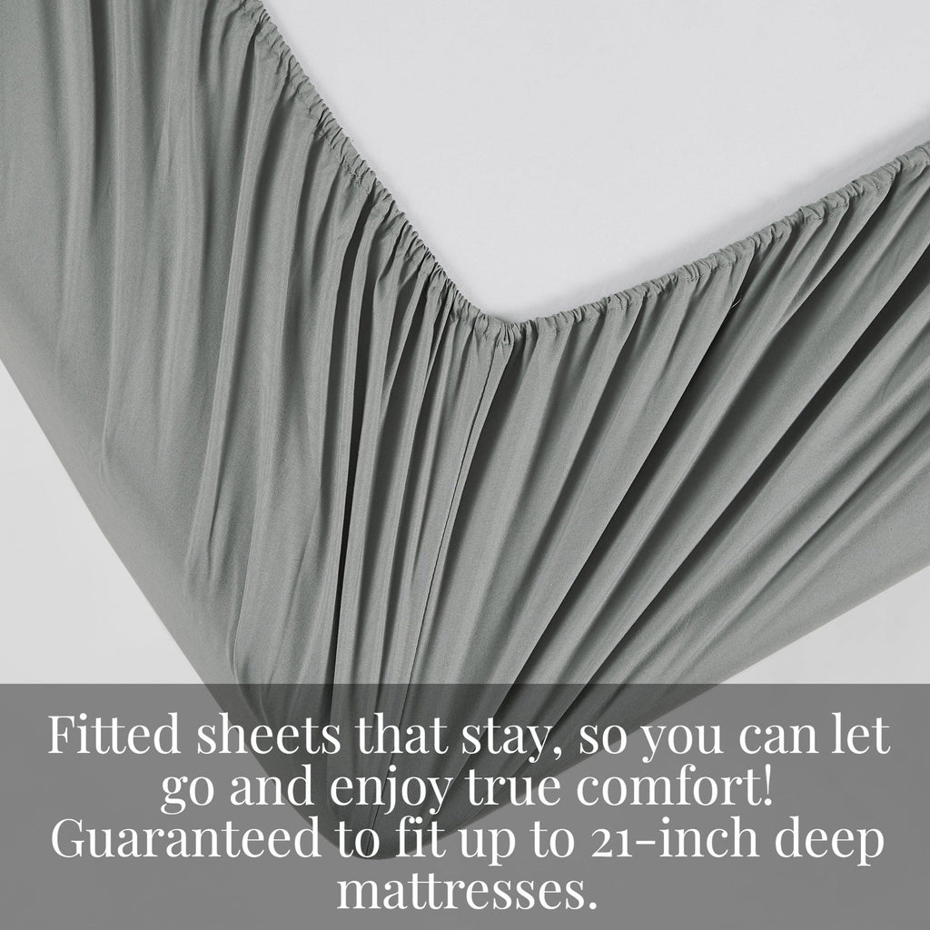 Vilano Extra Deep Pocket Pleated Sheet Set