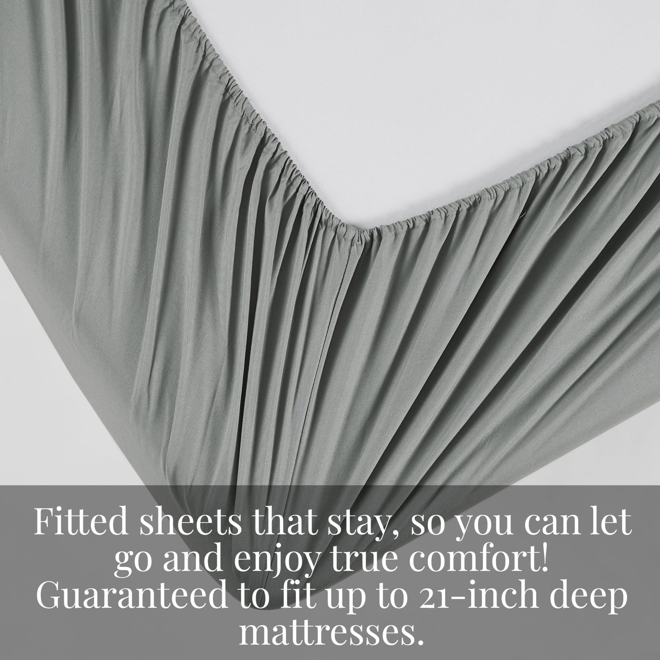 Vilano Extra Deep Pocket Pleated Sheet Set