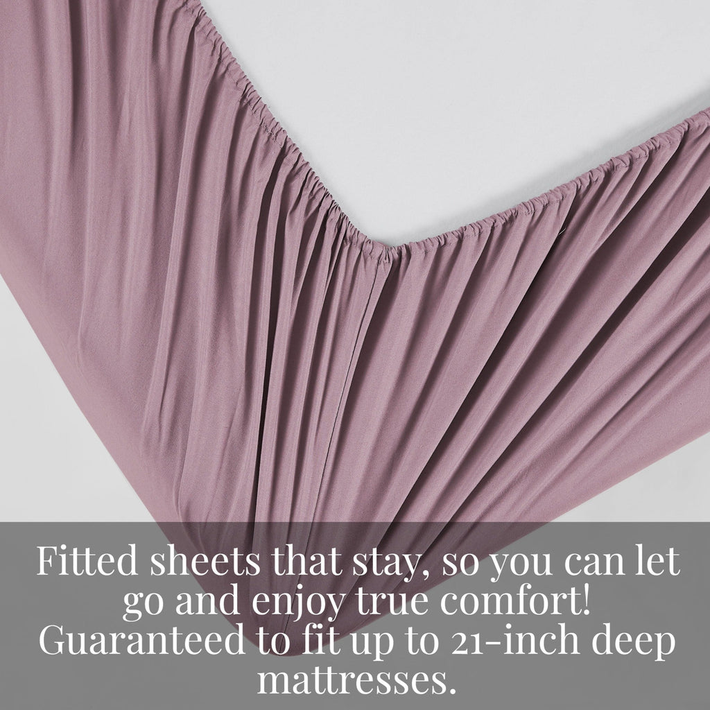 Vilano Extra Deep Pocket Pleated Sheet Set