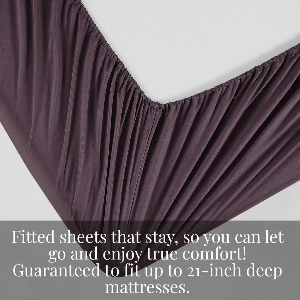 Vilano Extra Deep Pocket Pleated Sheet Set