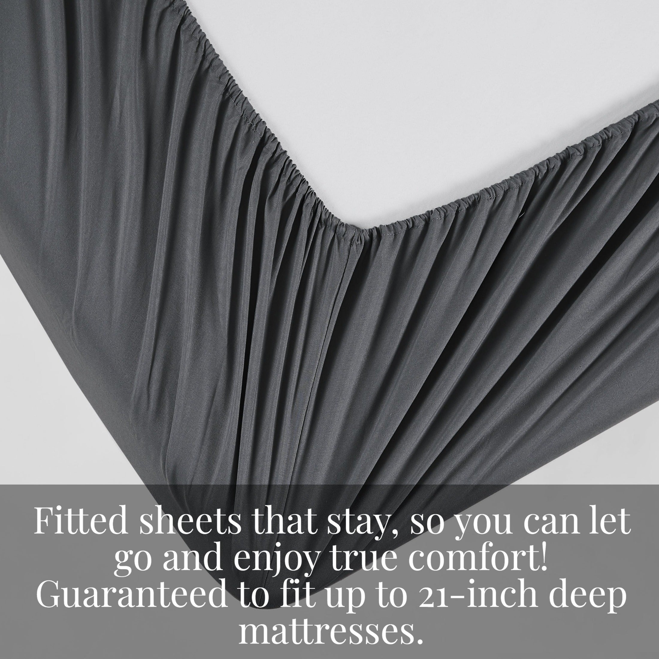 Vilano Extra Deep Pocket Pleated Sheet Set