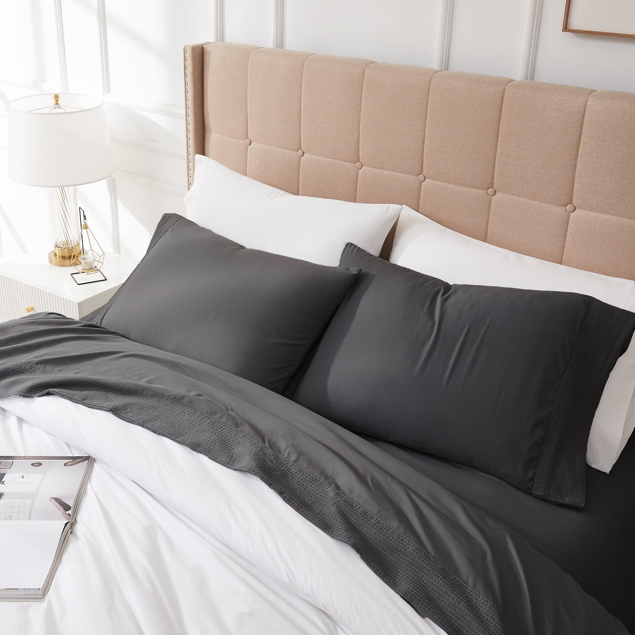 Vilano Extra Deep Pocket Pleated Sheet Set