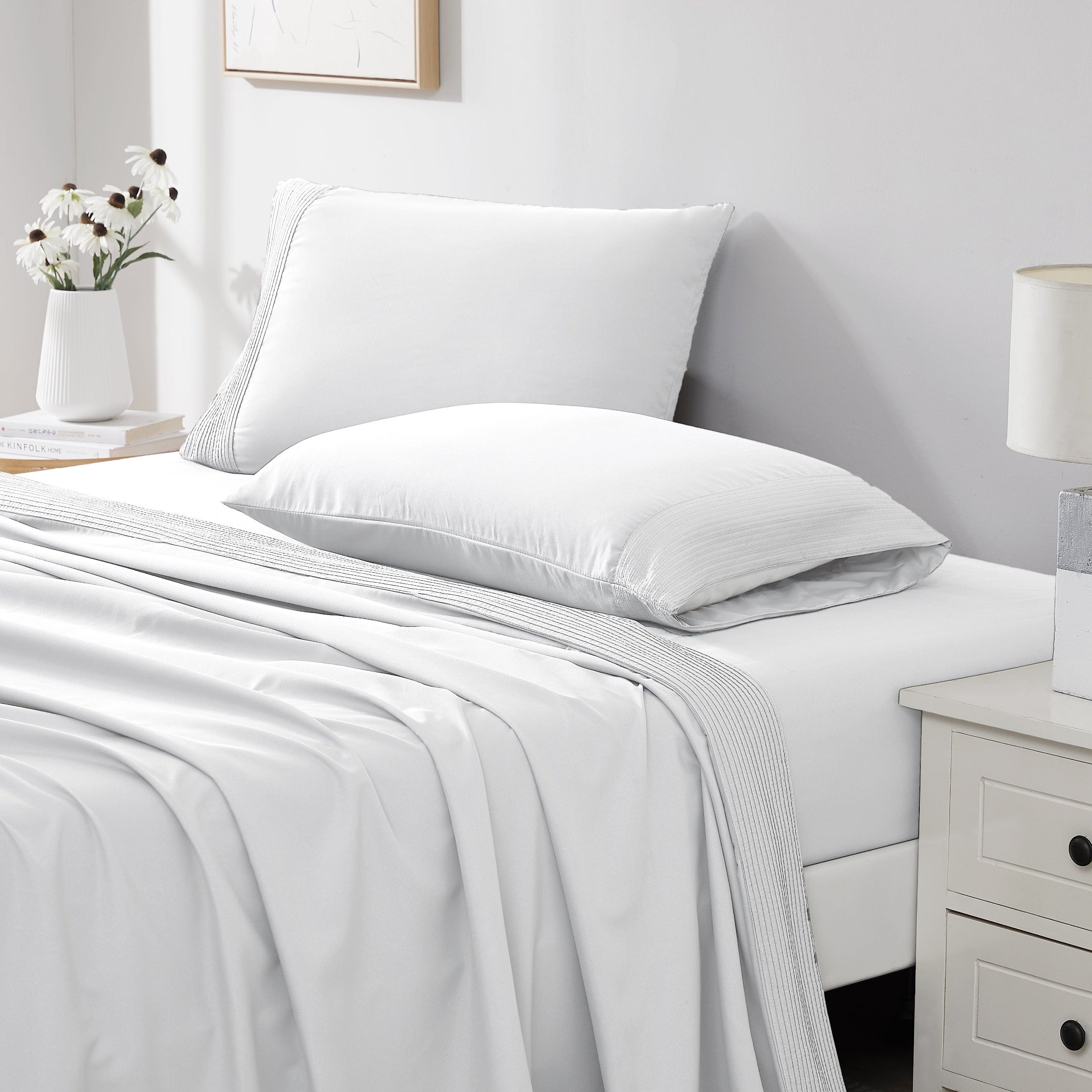 Vilano Extra Deep Pocket Pleated Sheet Set