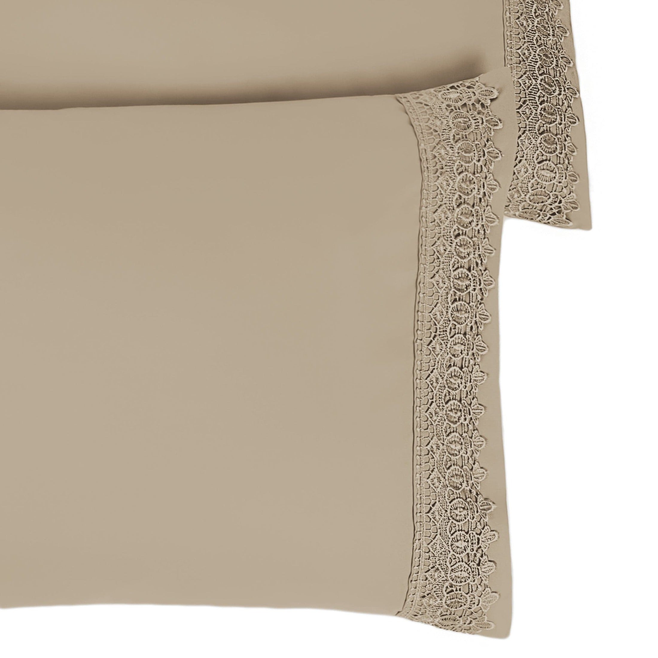 Vilano Lace Hem Pillow Cases