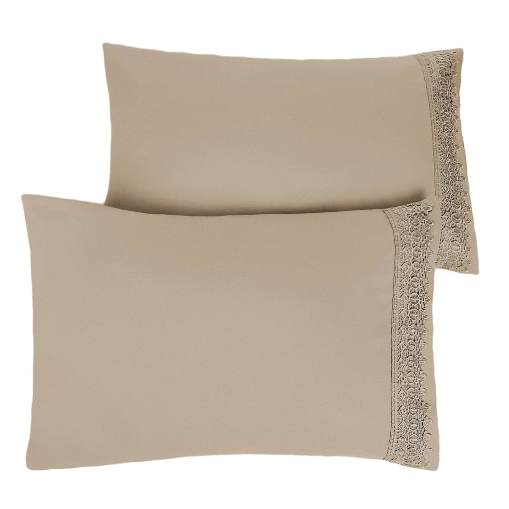 Vilano Lace Hem Pillow Cases