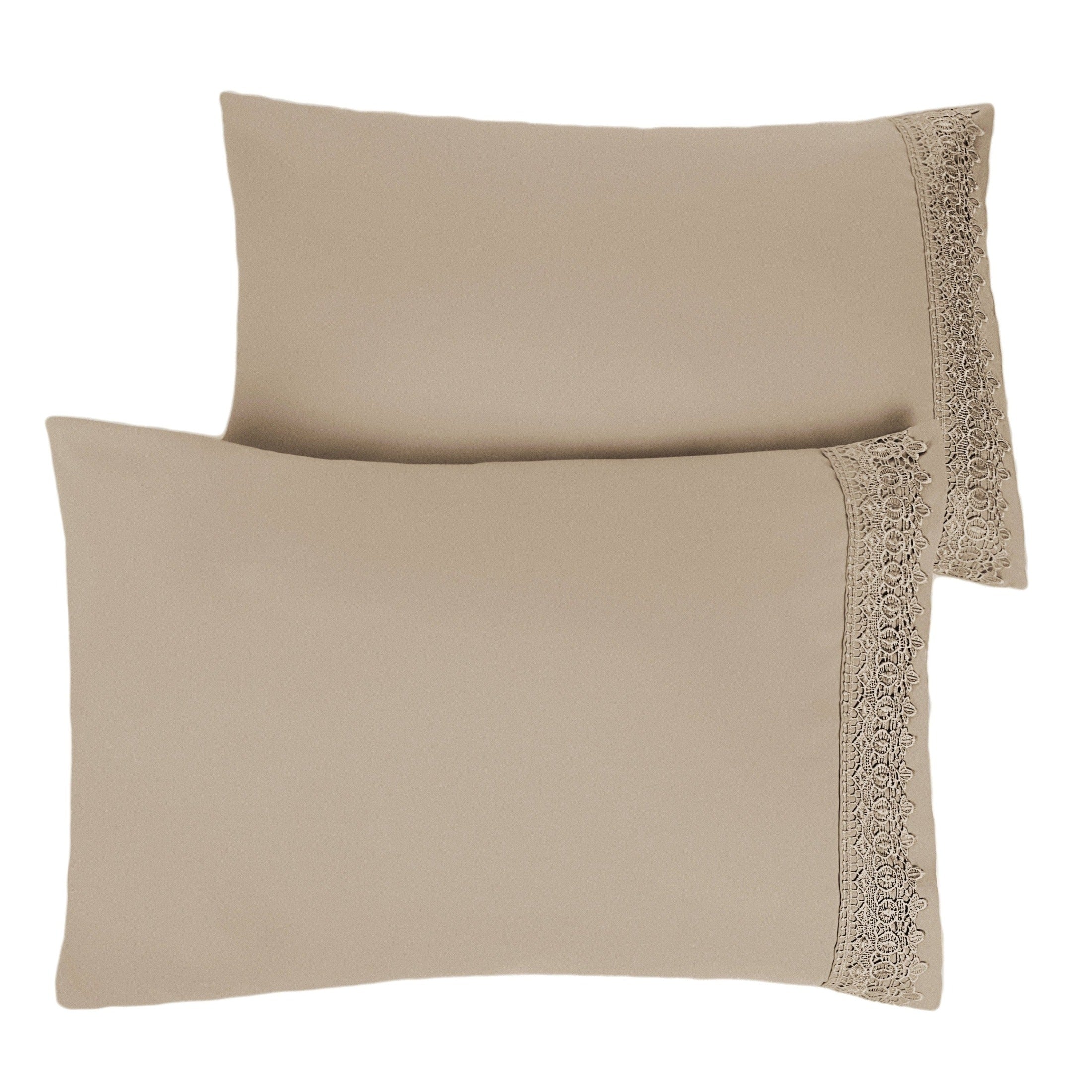 Vilano Lace Hem Pillow Cases