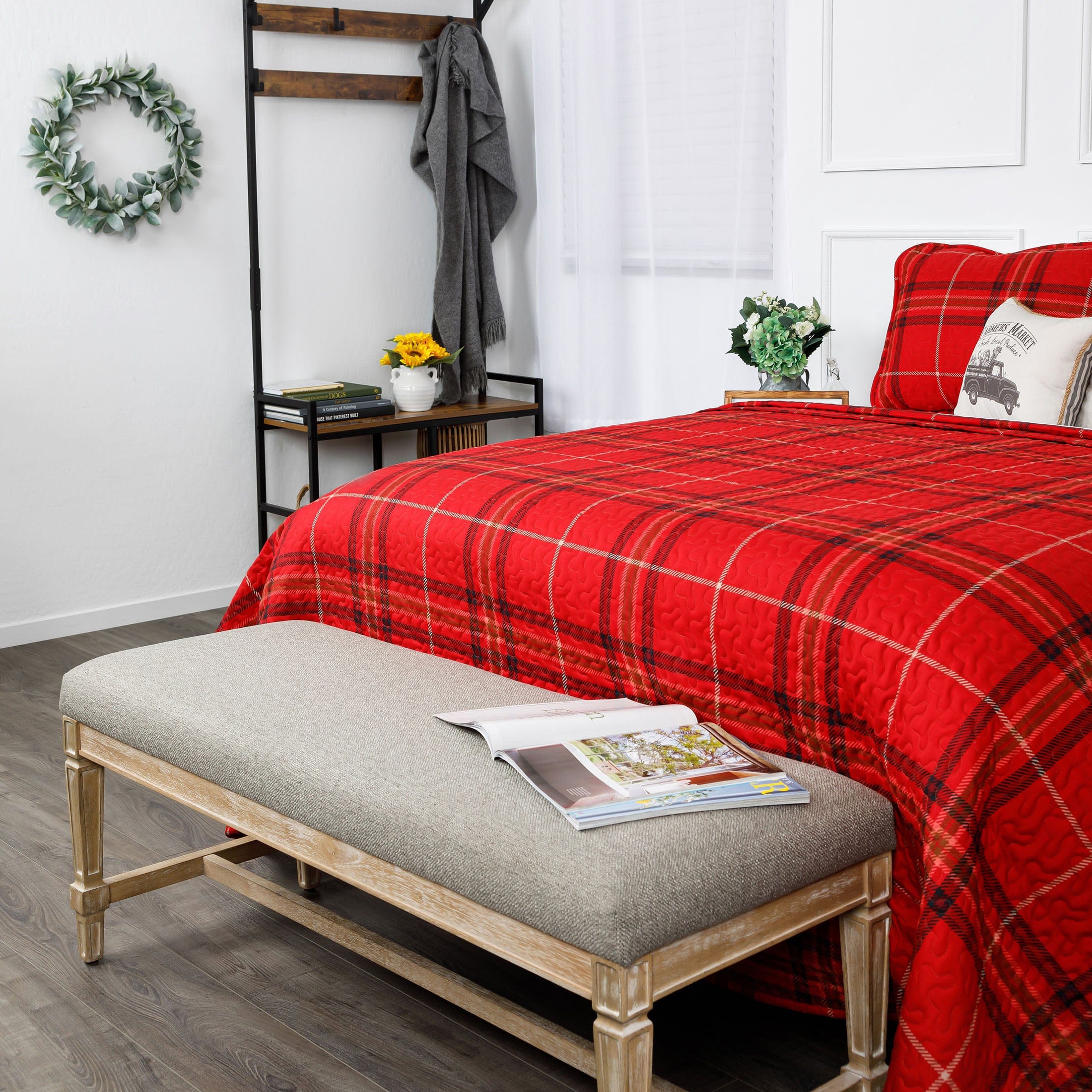 Vilano Plaid Quilt Set