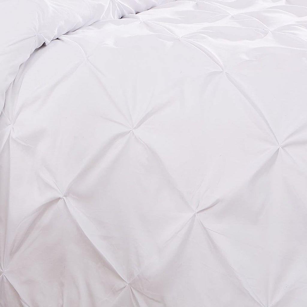 Pintuck Pinch Pleated Duvet Cover Set