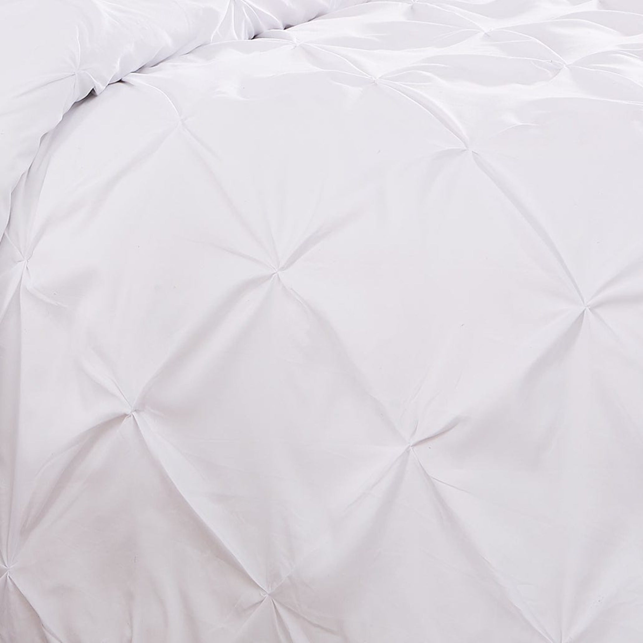 Pintuck Pinch Pleated Duvet Cover Set